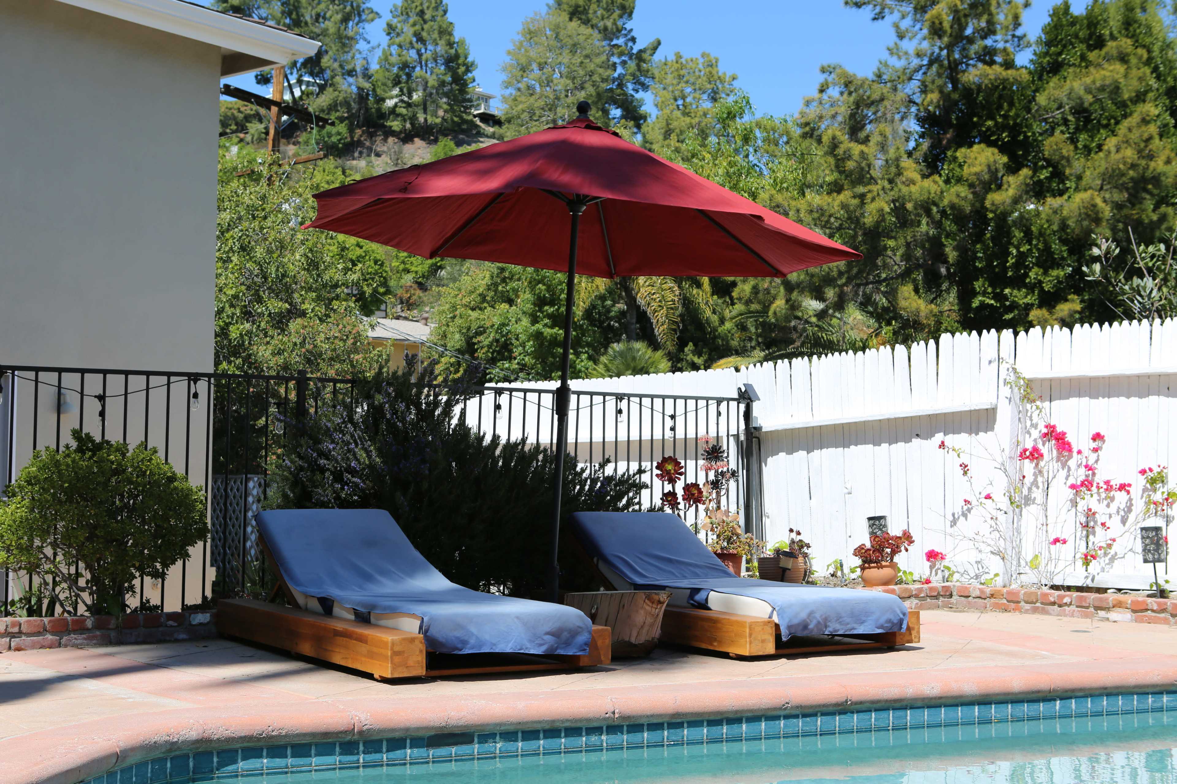 Tarzana Oasis w/ Pool, Basketball, Tennis/Pickleball court, Separate spa with a flowing rock waterfall Image in Tarzana, Tarzana, CA