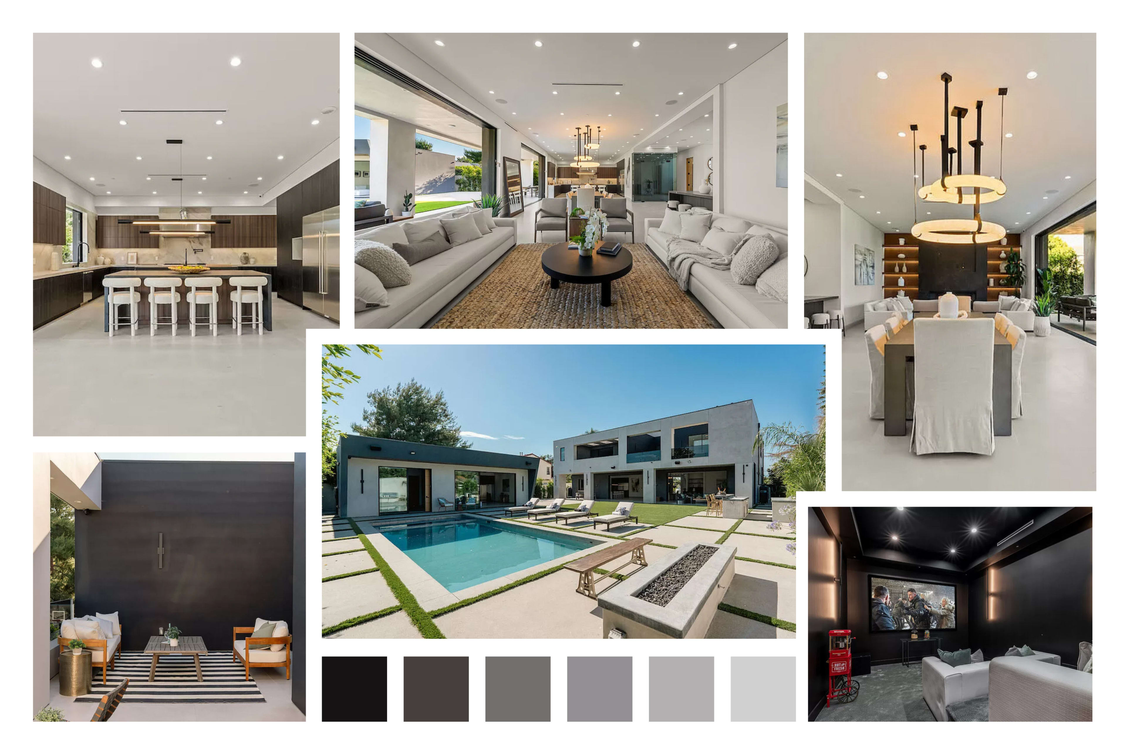 SCULPTED MODERN ESTATE WITH POOL & SKYLIGHTS Image in Sherman Oaks, Los Angeles, CA