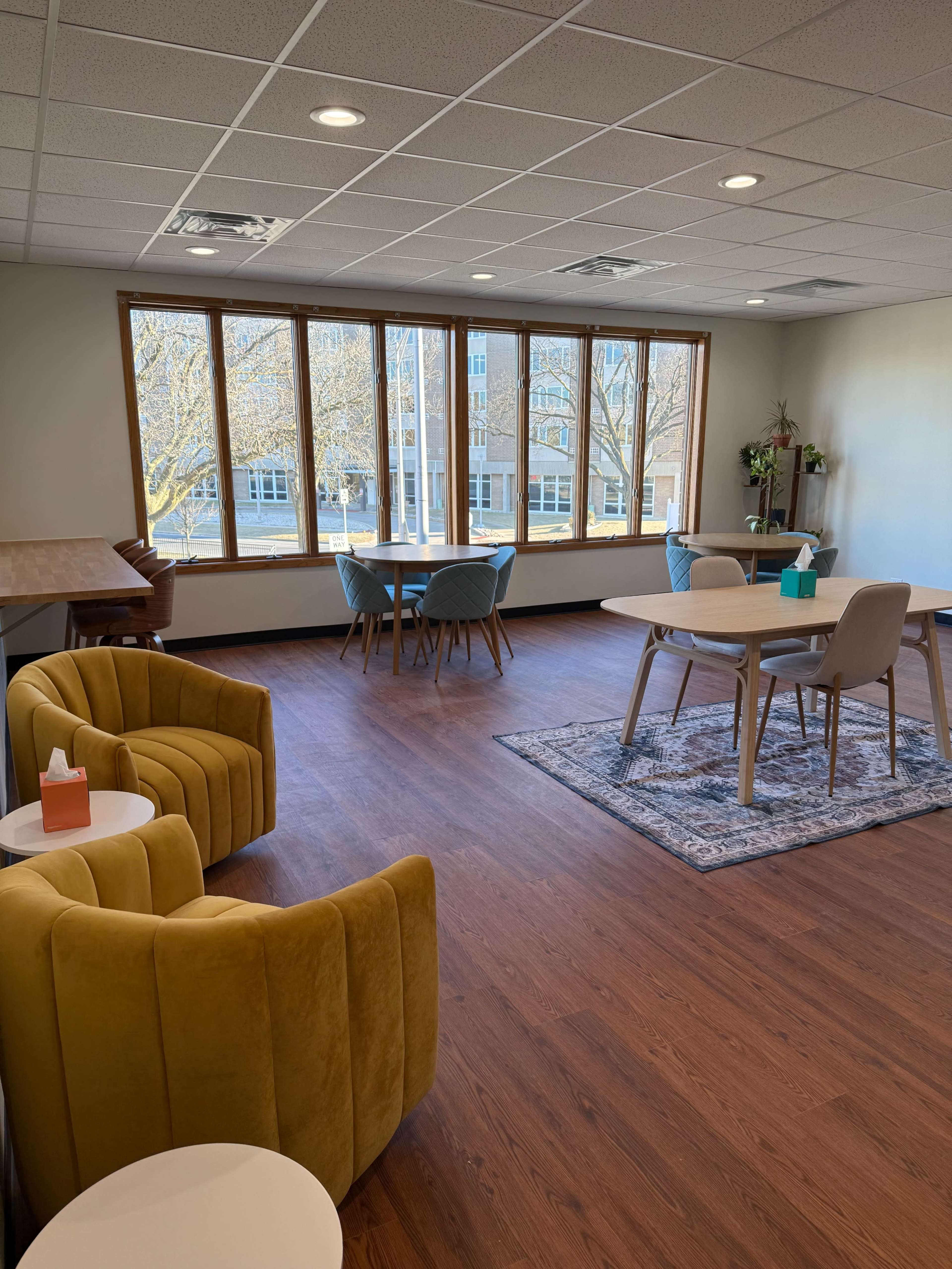 Modern Office Space with Open Floor Plan and Chic Design Image in Maine Township, Des Plaines, IL