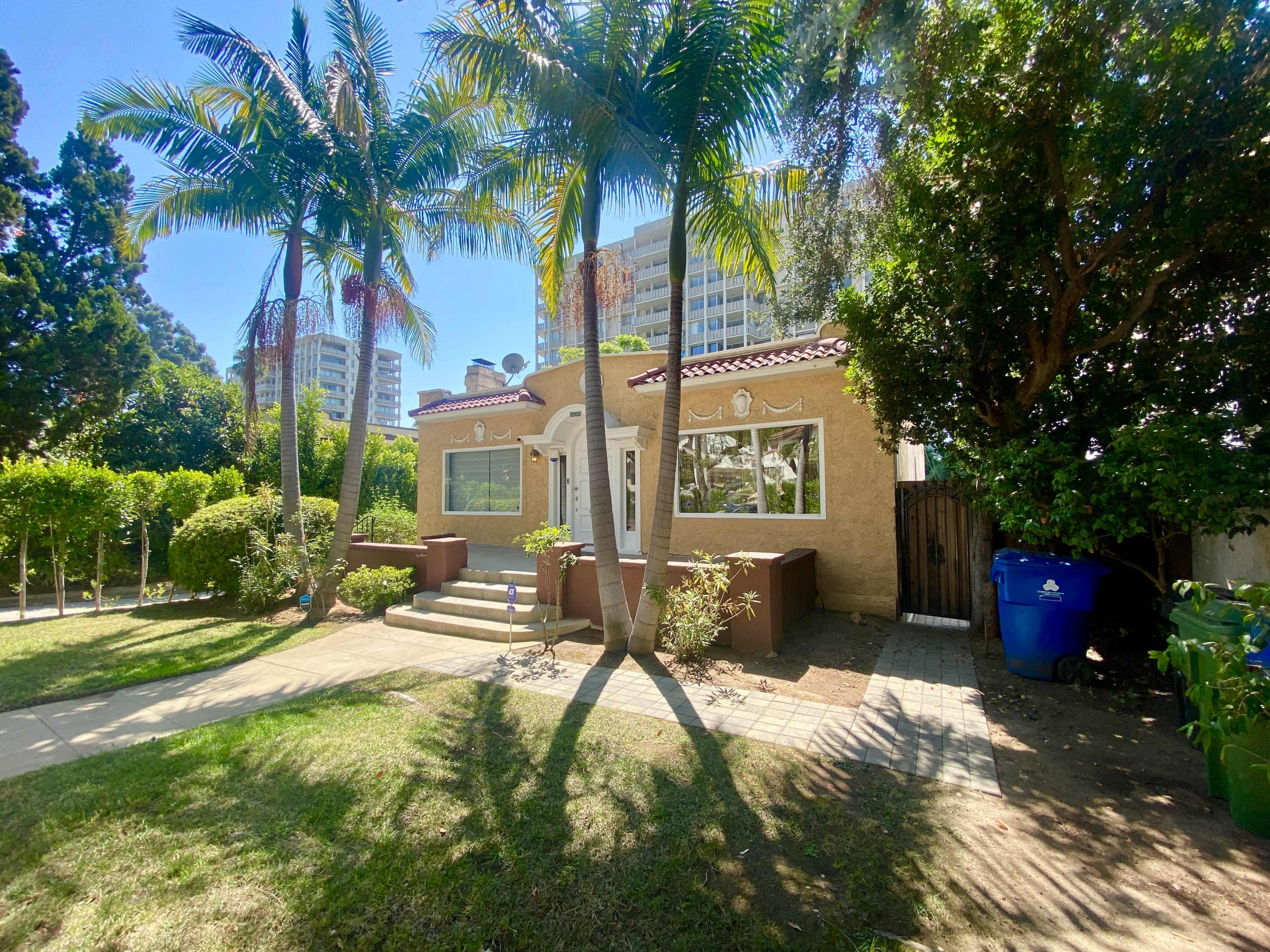 2 Houses in One Large Backyard Gym and Long Driveway Image in Los Feliz, Los Angeles, CA