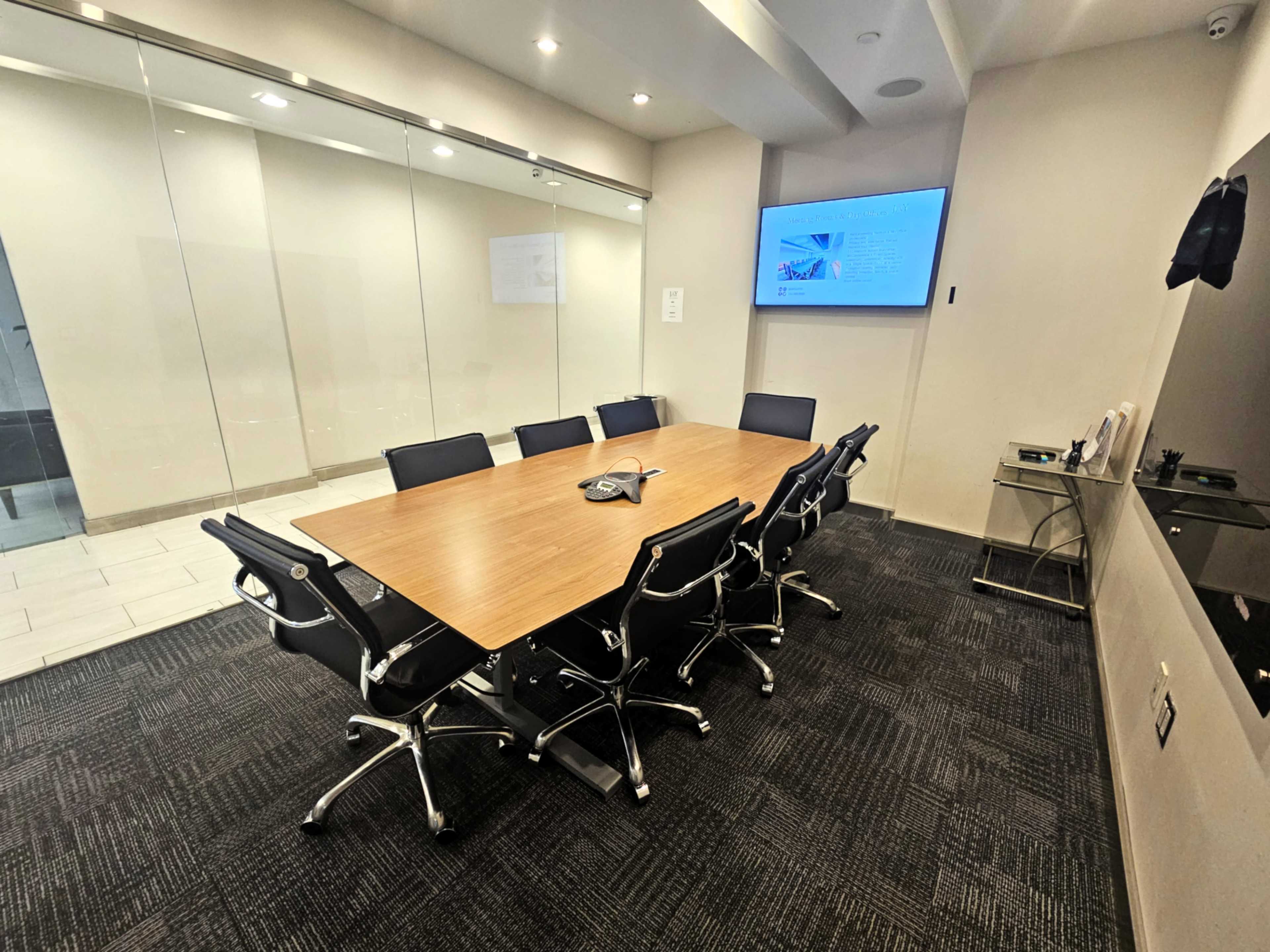 Fully Equipped Meeting Room F with Privacy Shade for 8 People near Bryant Park - PROMO: 40% OFF Image in Midtown, NEW YORK, NY