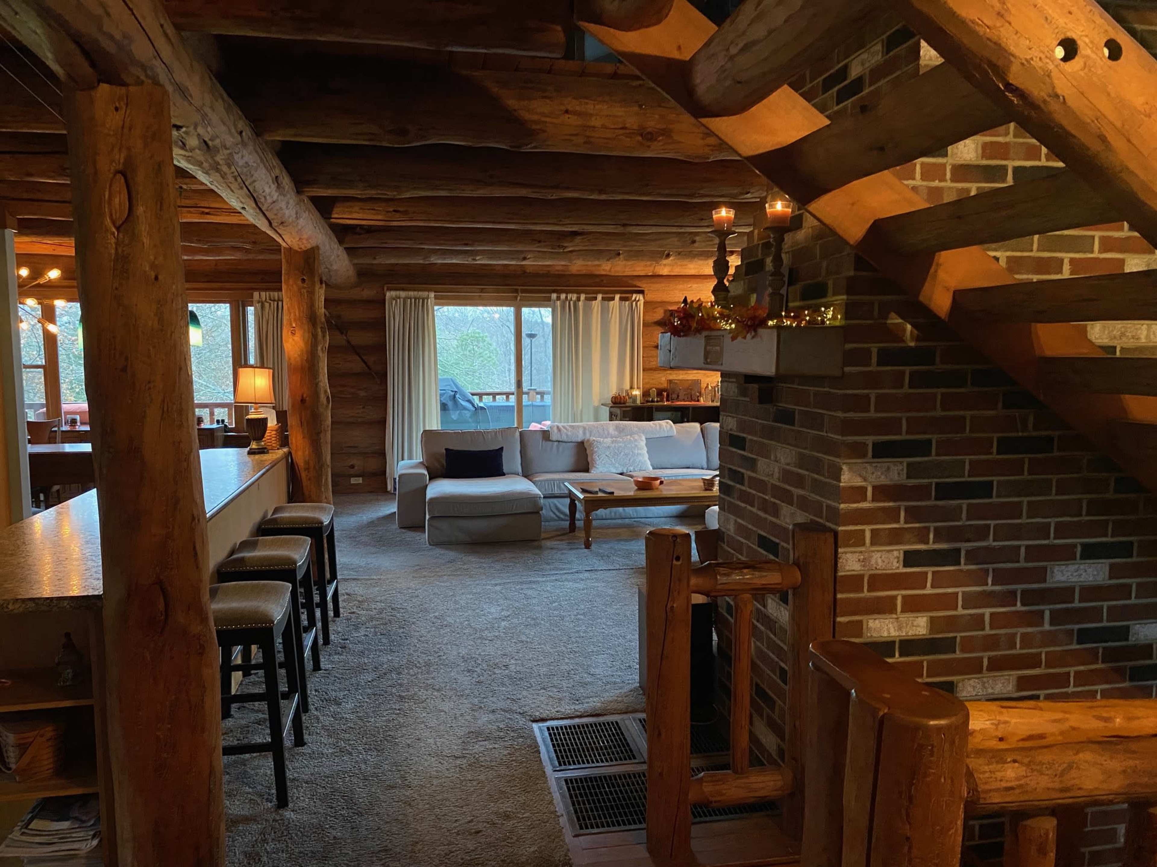 Mountain Style Log Home just one hour from Philly! Image in Marlborough Township, Green Lane, PA