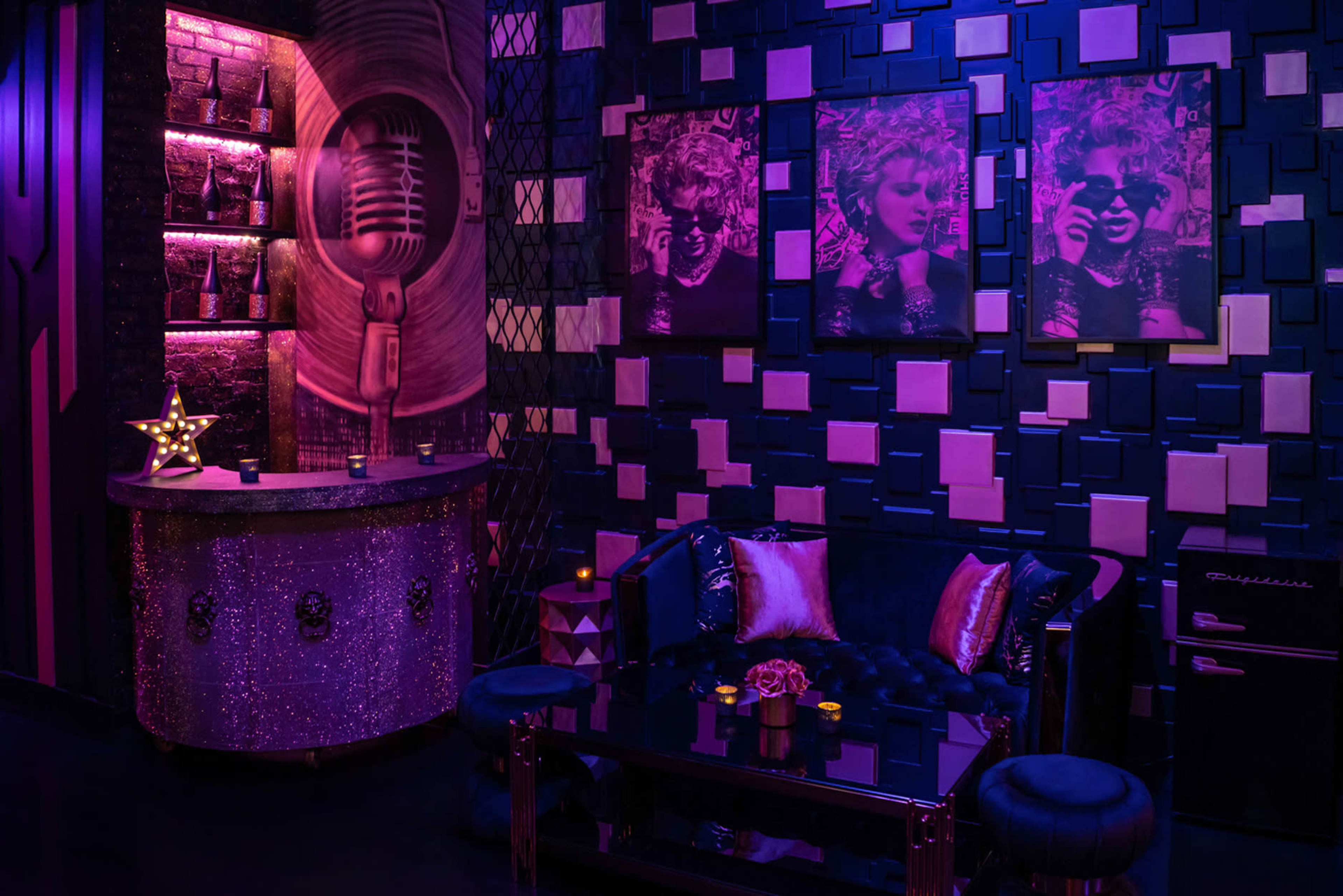 Golden Noir Music-Themed Private Lounge Image in East Williamsburg, Brooklyn, NY