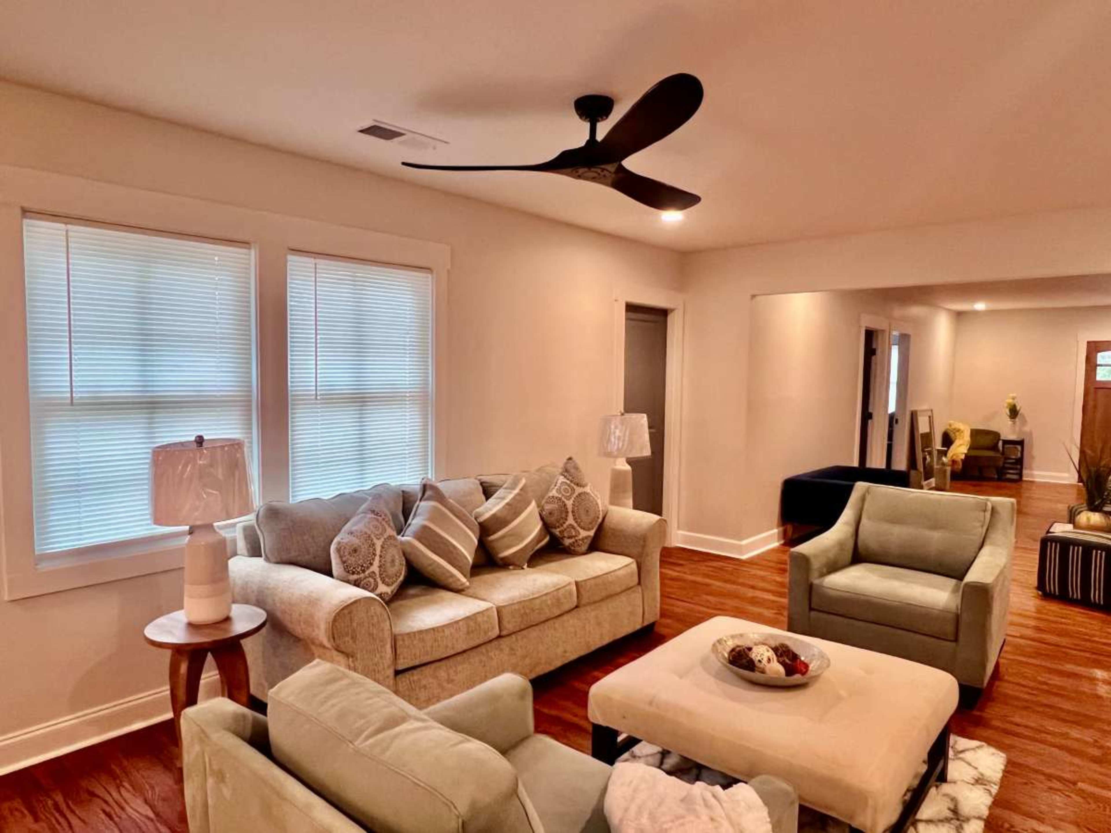 Spacious elegance meets modern convenience in this expansive single-level home. Image in Oakland City, Atlanta, GA