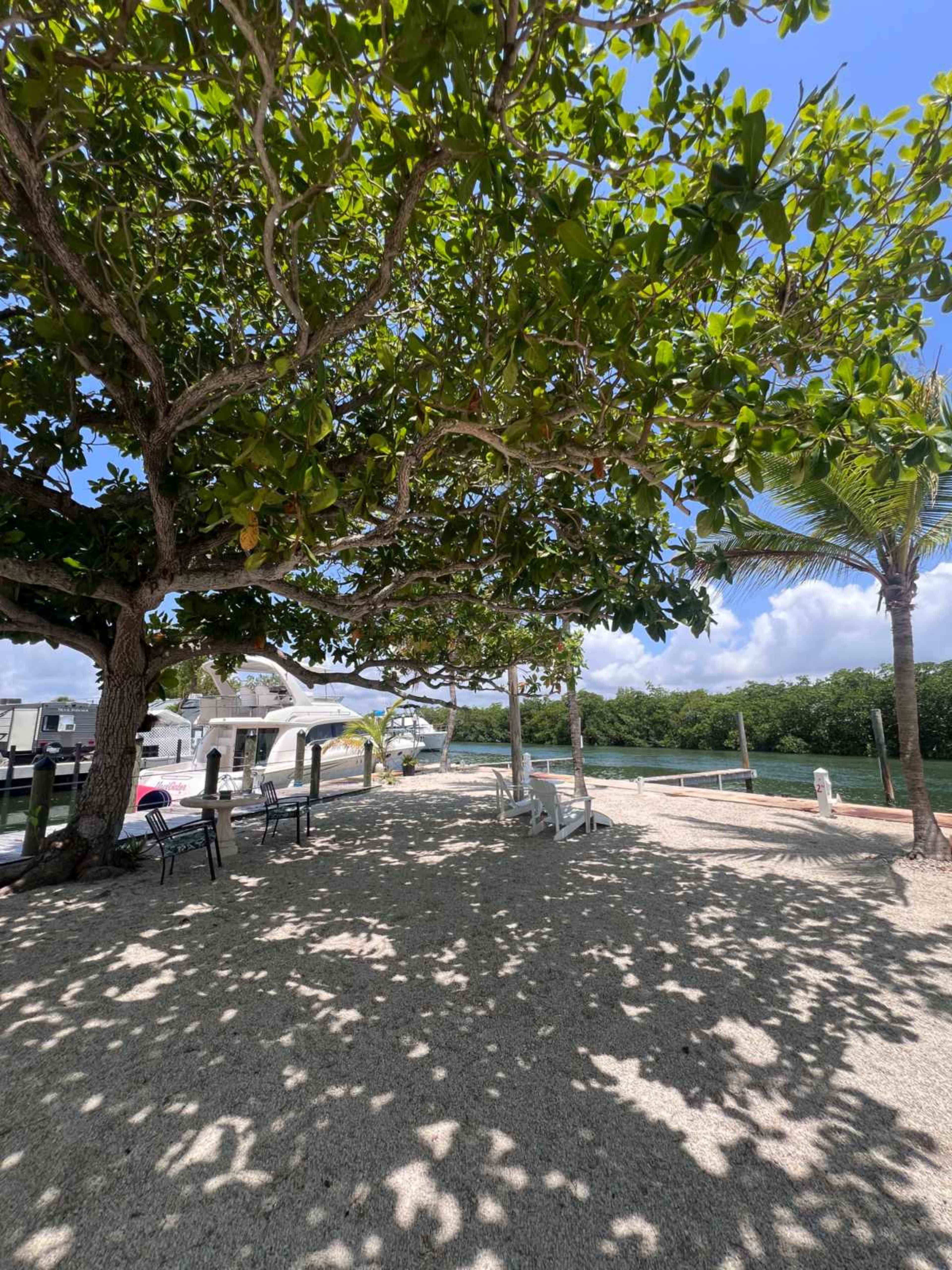 Vintage Florida Keys Marina with 2 Classic Yachts for Film & Photo – Key Largo Image in , Key Largo, FL