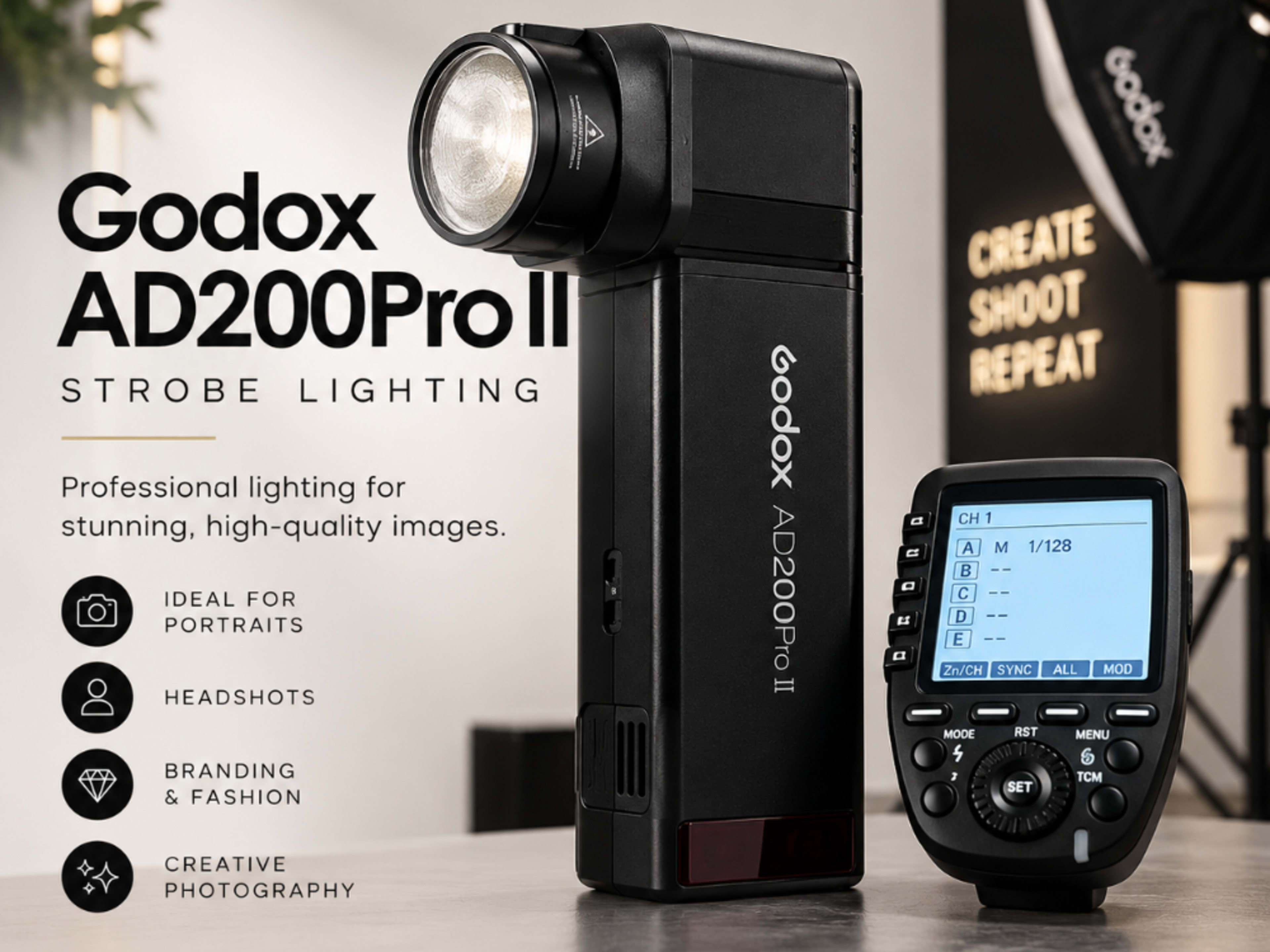 Godox AD200Pro II Strobe Lighting