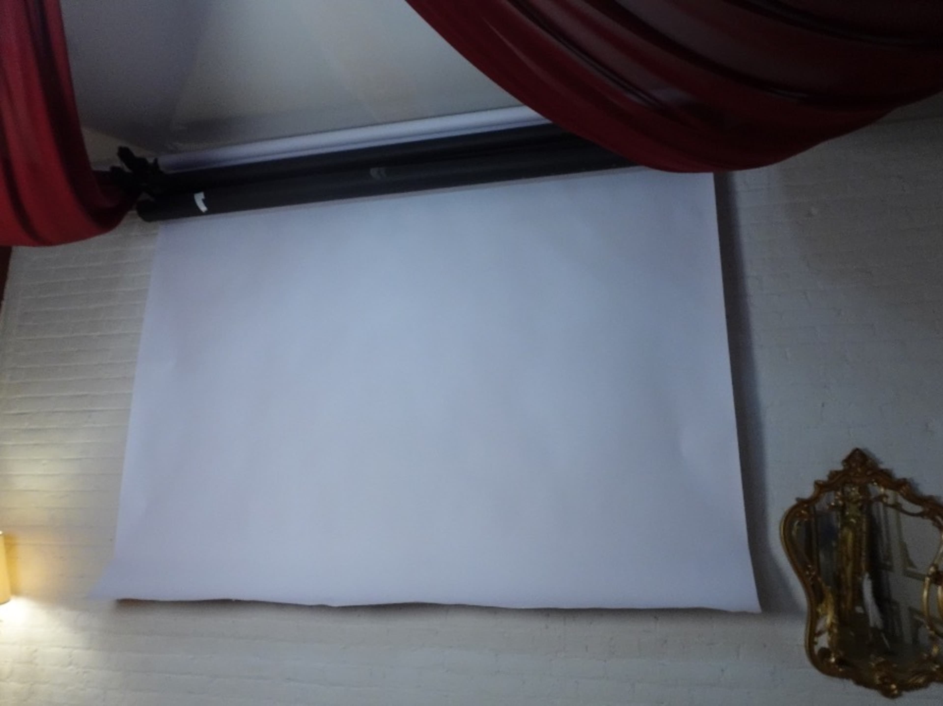 Remote-Controlled White Seamless Paper Backdrop