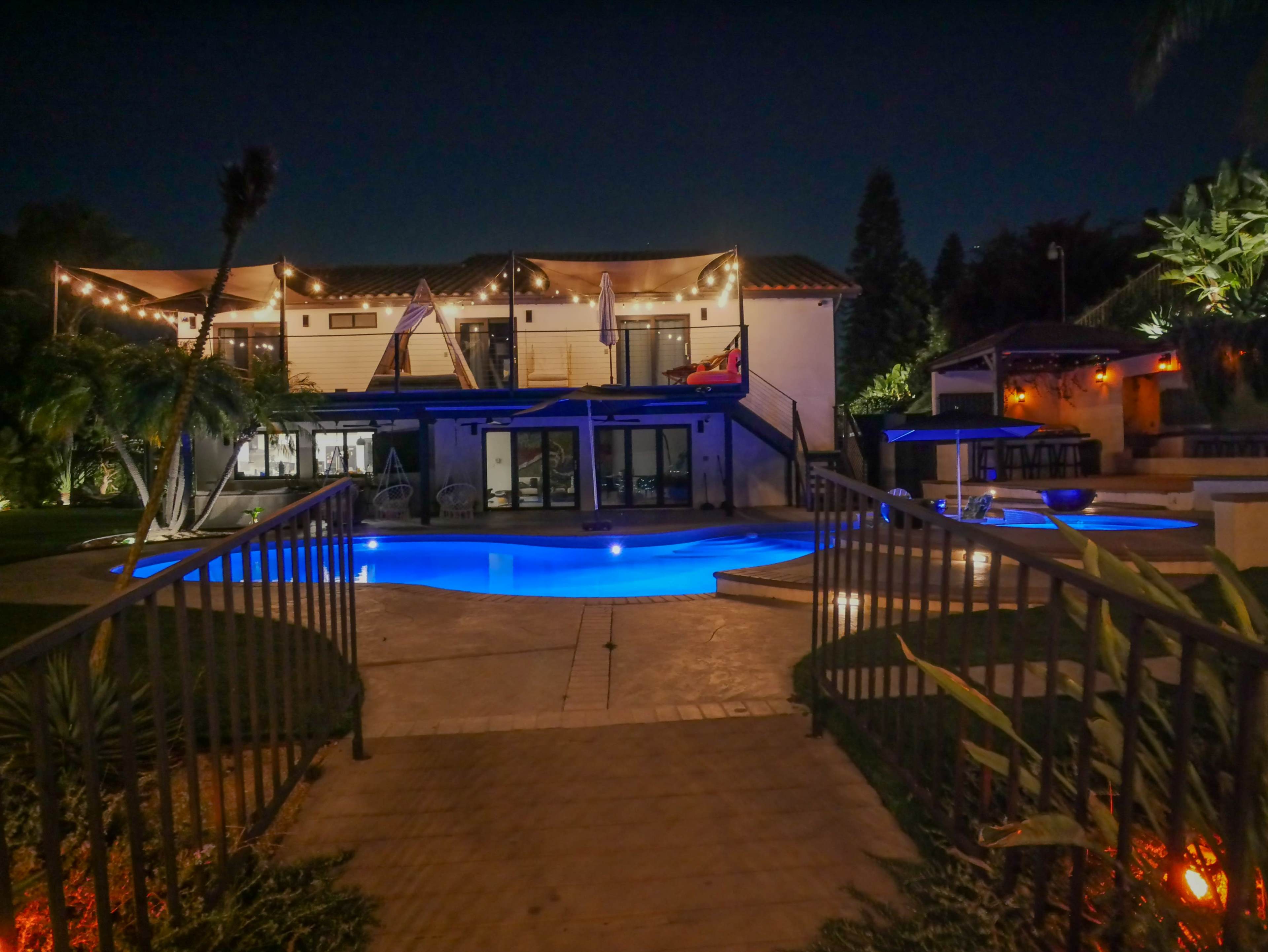 Luxury Hilltop Resort Style Backyard With Deluxe Airstream Image in West Covina, West Covina, CA