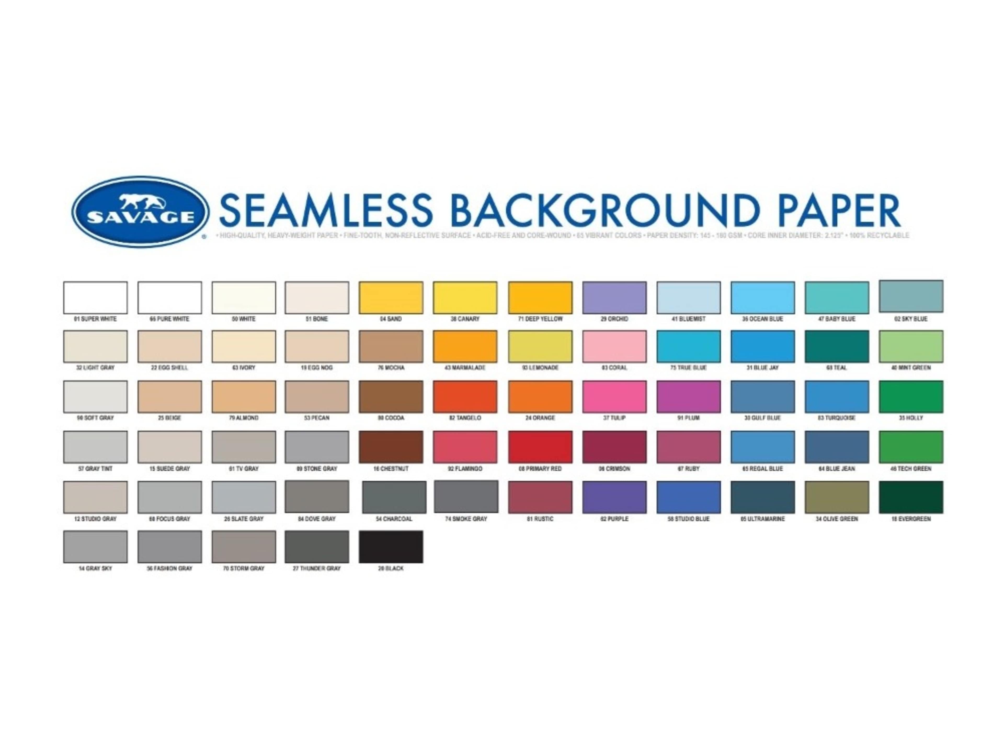 Seamless Paper (Color) - NEED 48 HOUR NOTICE
