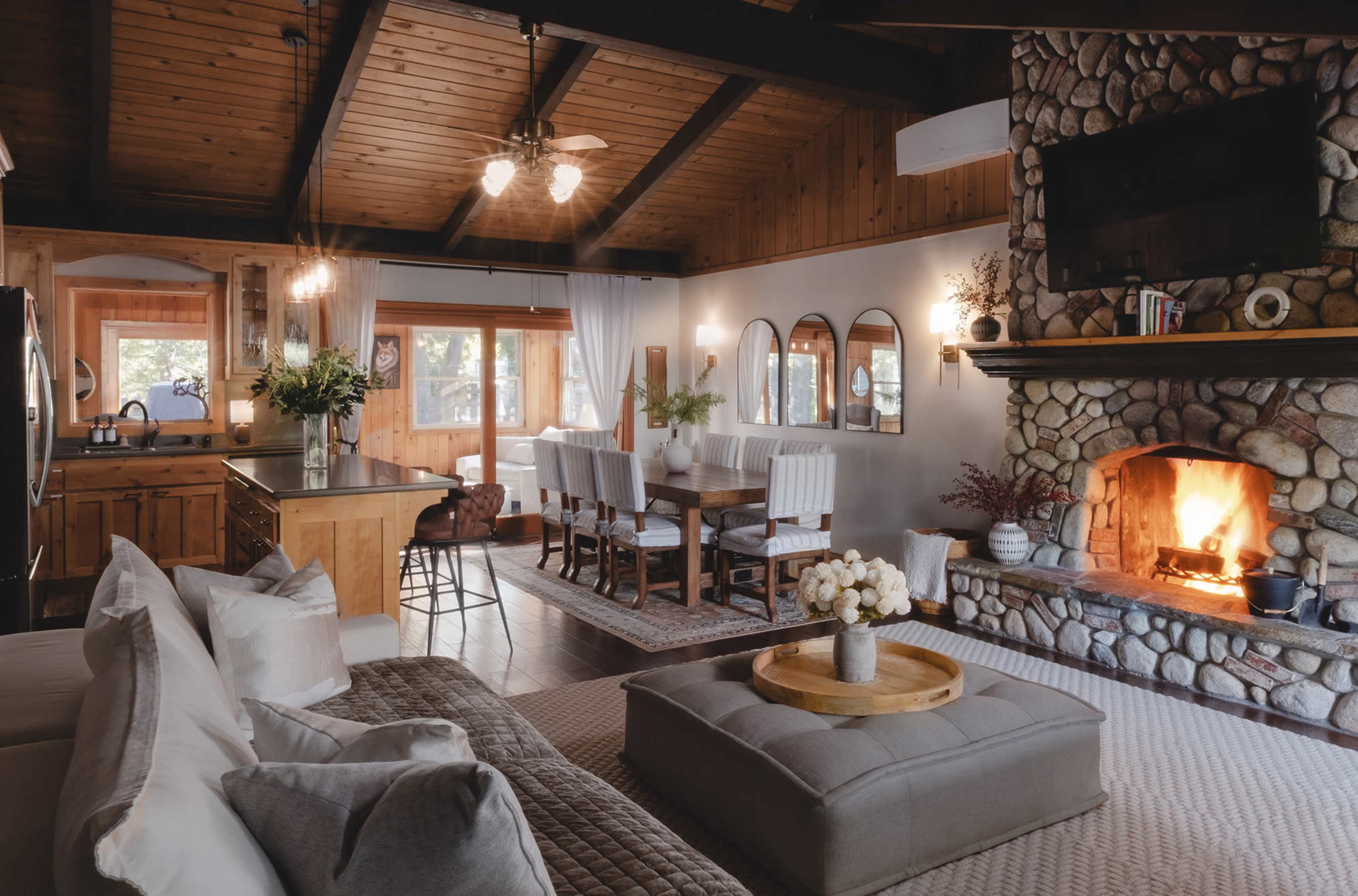 Dark, Moody, Sophisticated Cabin in a Secluded Mountain Setting Image in , Twin Peaks, CA