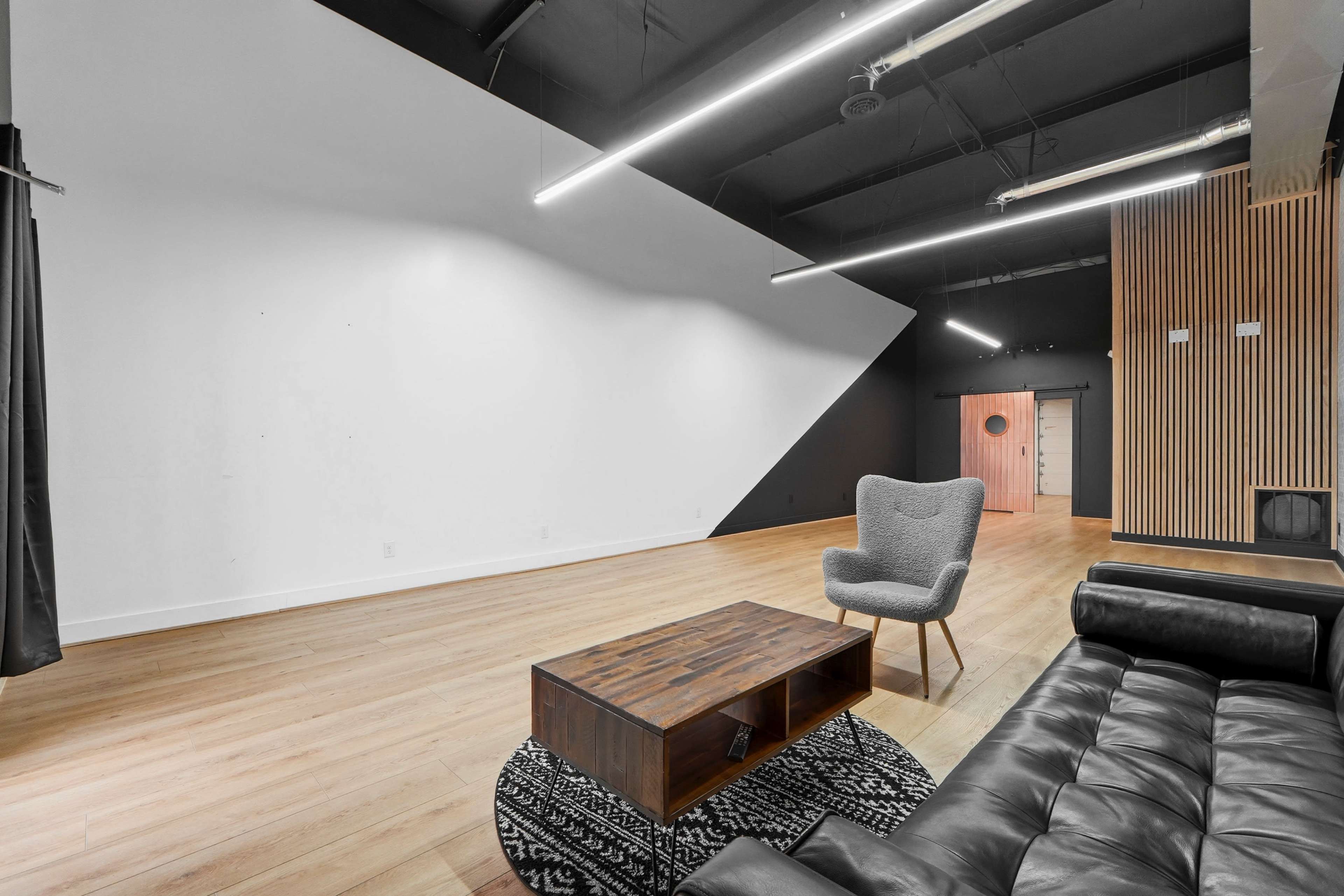 Urban Studio with Modern Wood & Brick Design in Fort Wayne Image in Washington Township, Fort Wayne, IN