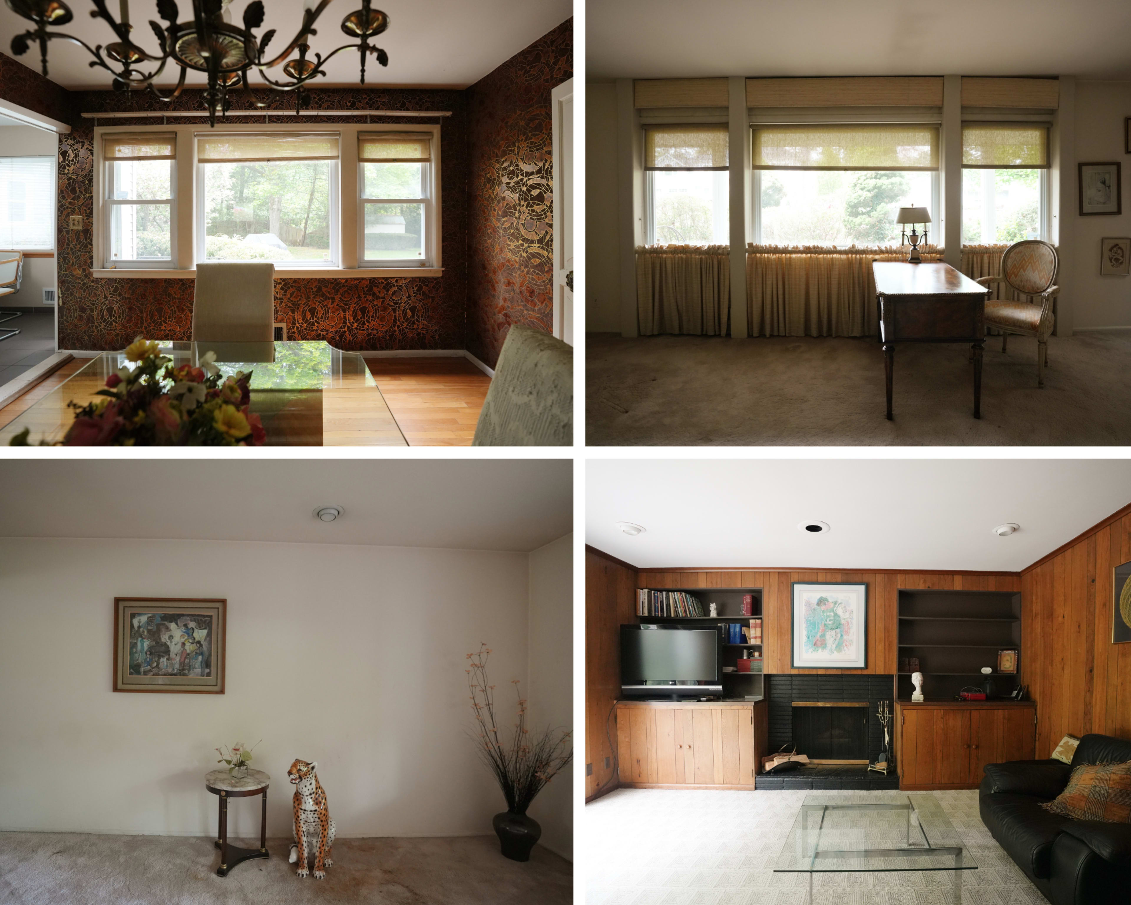 Vintage Furnished Retro House with Carpeting & Wood Paneling Image in North Hempstead, Roslyn Heights, NY