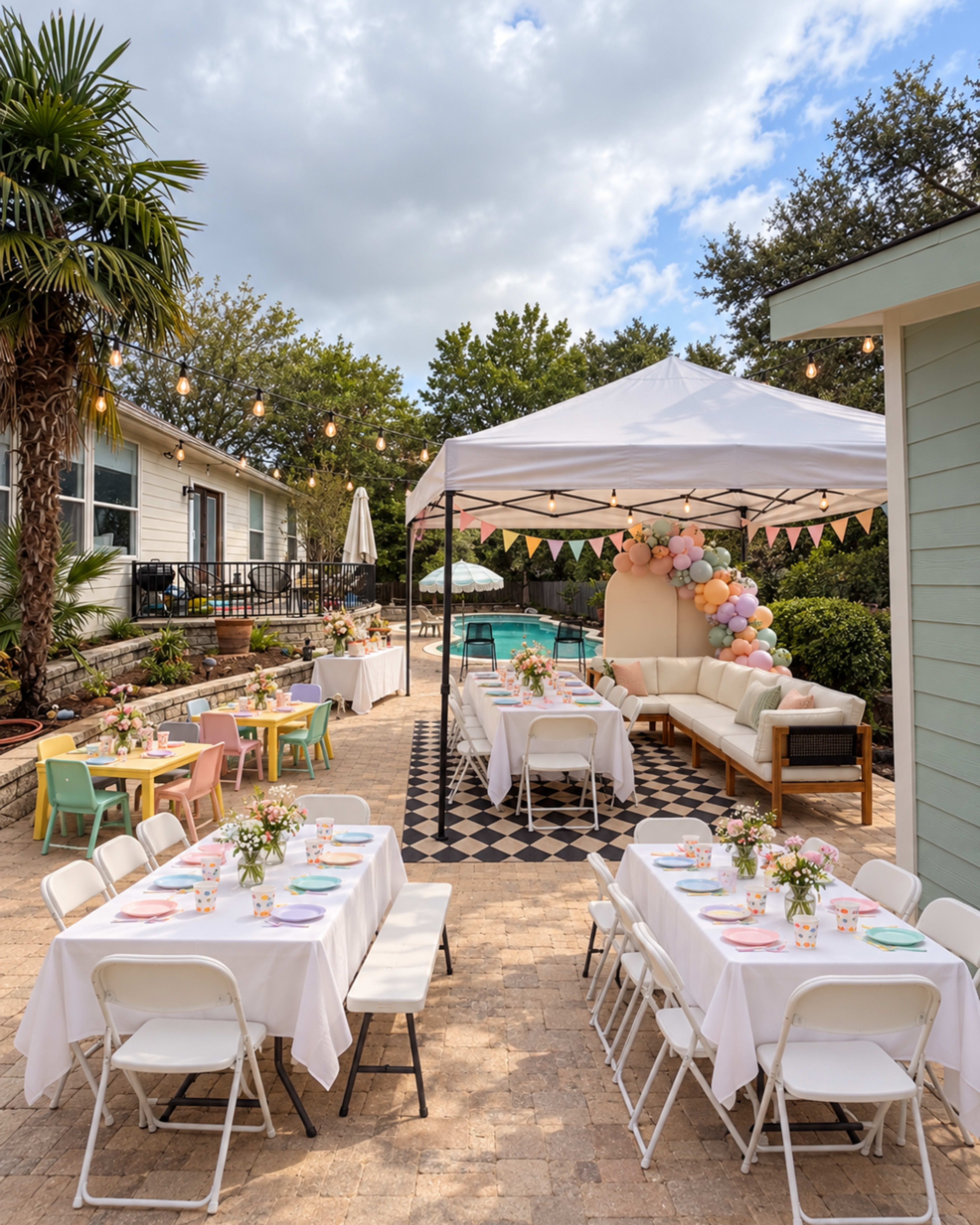 Private Backyard Event Venue with Pool, Large Patio + Private Restroom Image in Mountain Creek, Pflugerville, TX