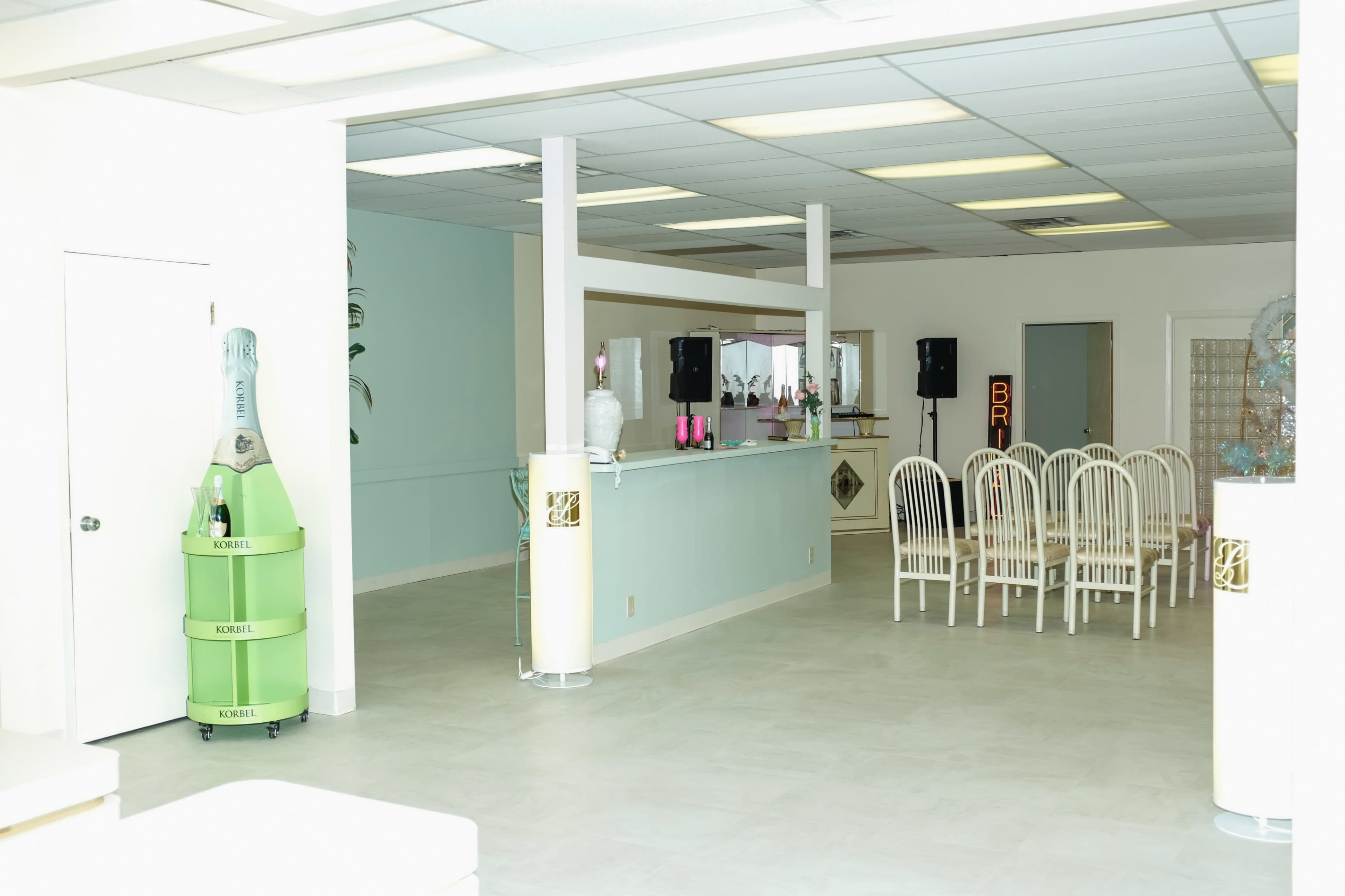 The Dive Bar of Wedding Venues dressed up as Miami in the 80s Image in North Saint Paul, North St Paul, MN