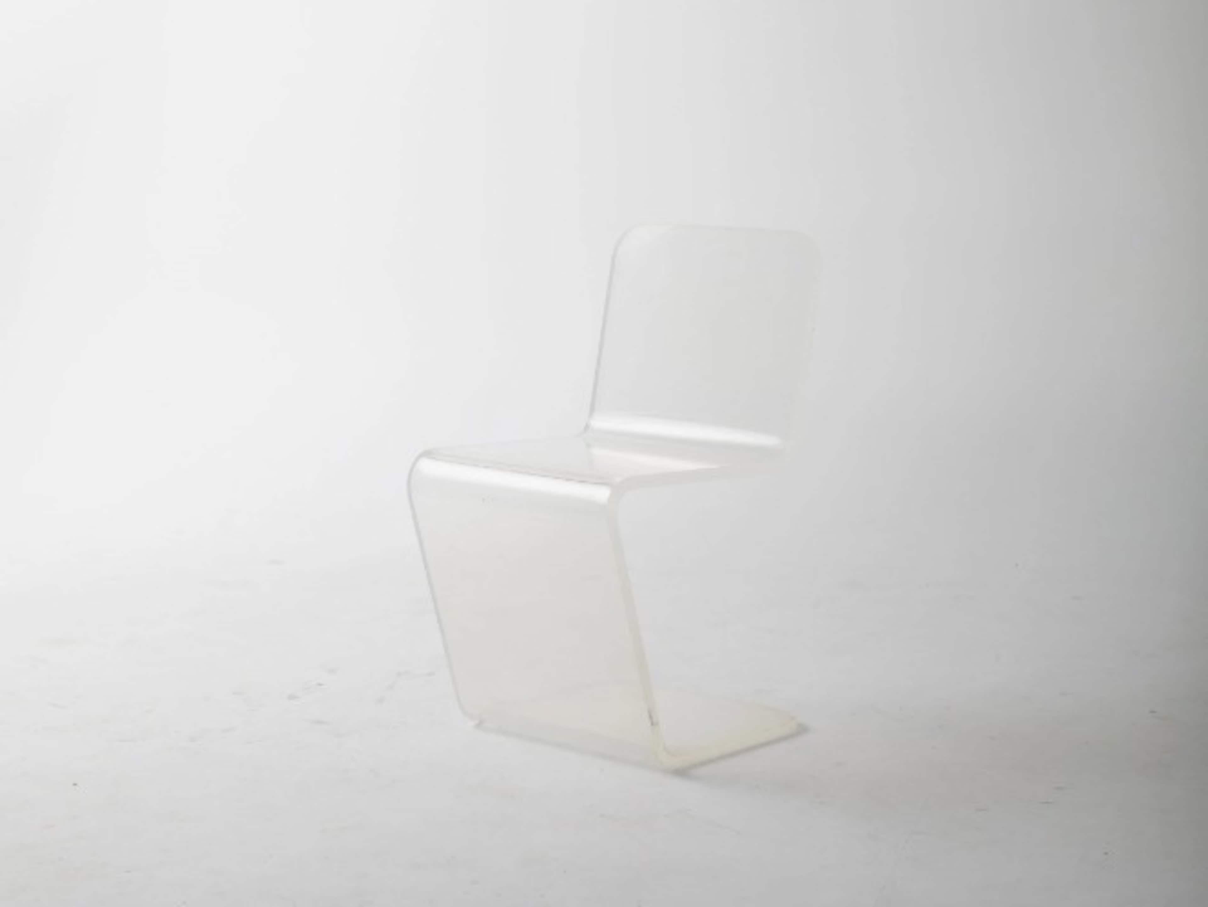 vintage acrylic chair (x1)