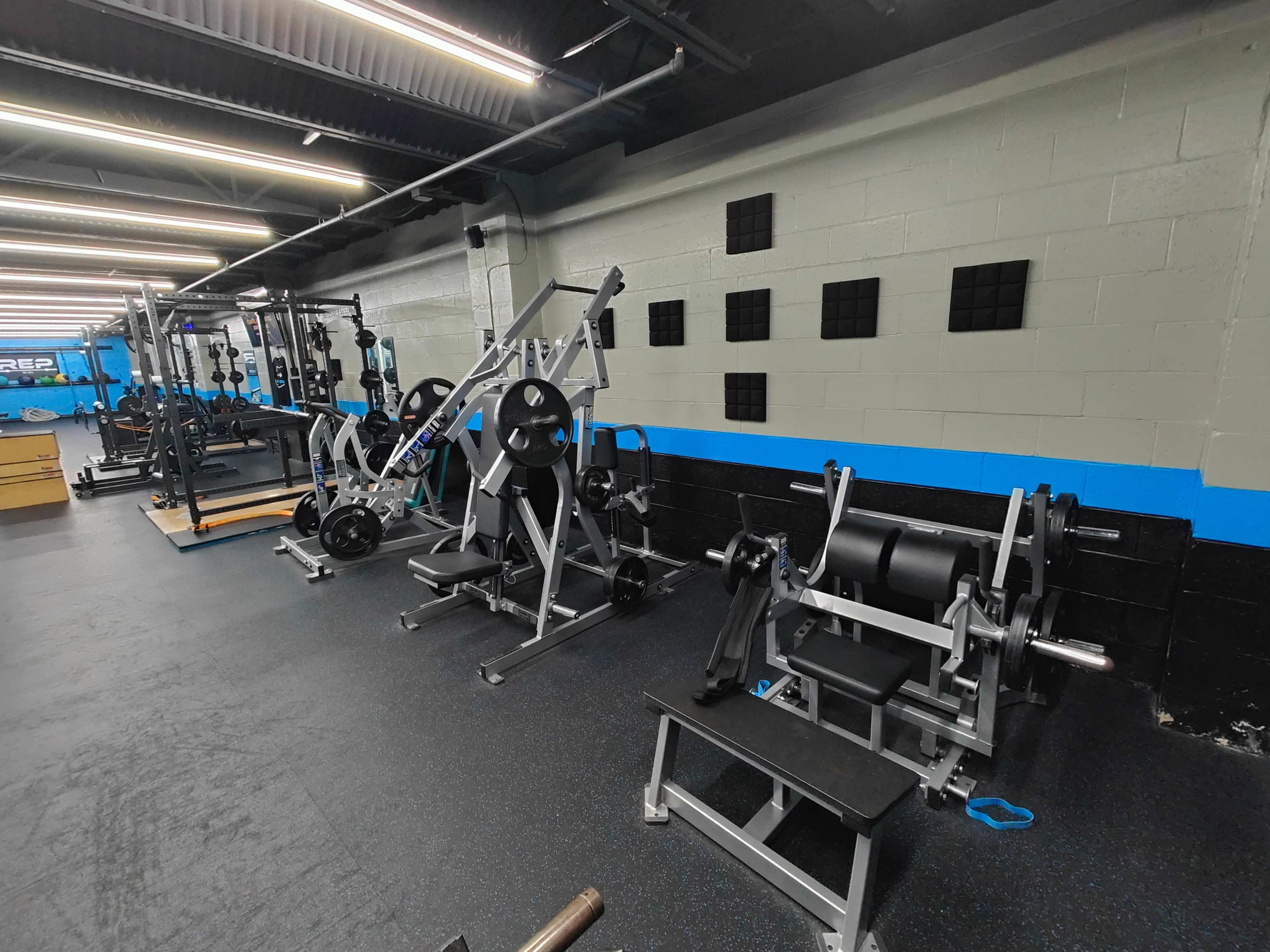 Private Training Gym with Bold Lighting and Colors Image in Pine Township, Wexford, PA