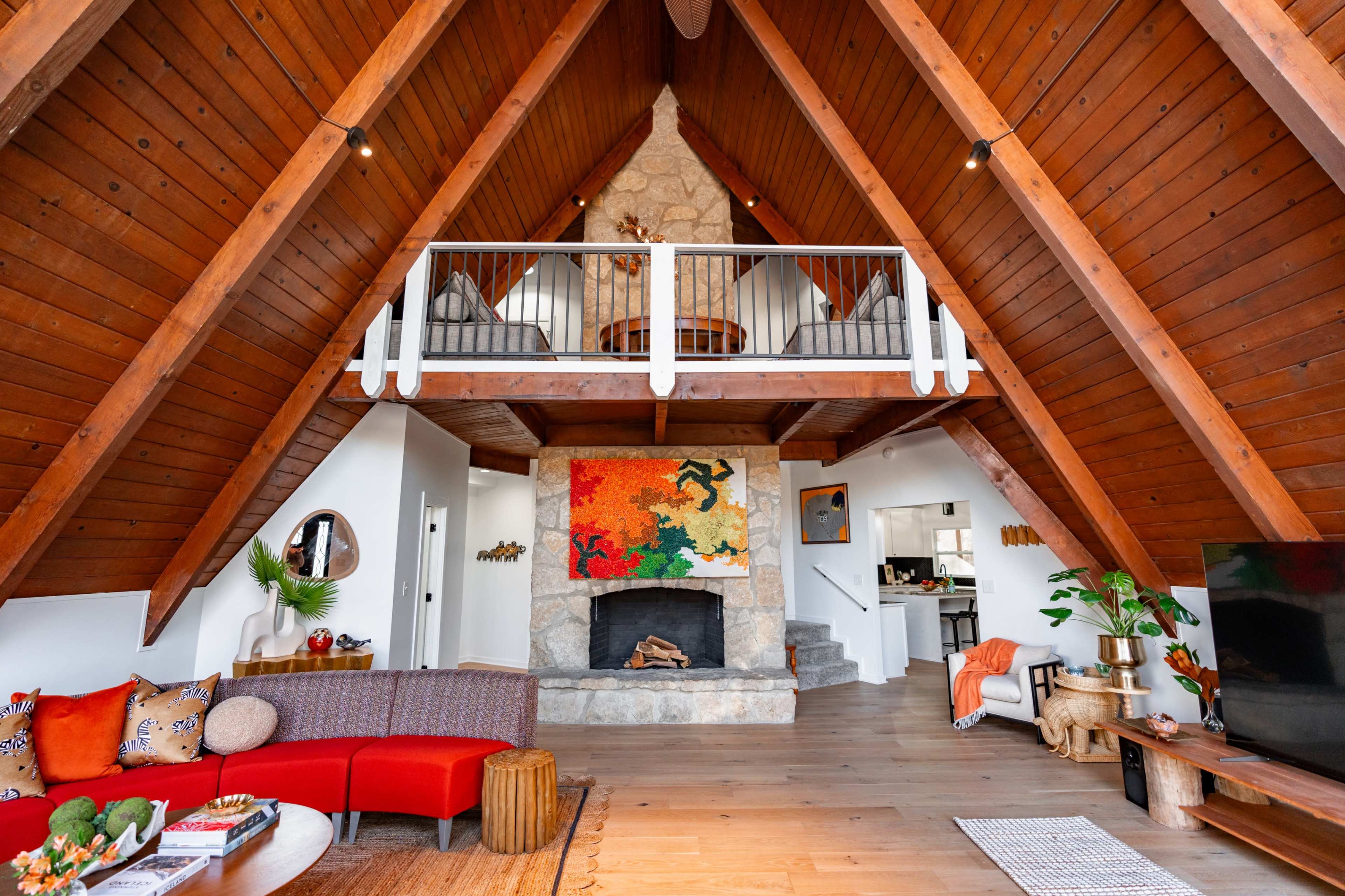 Stunning A-Frame Cabin with a Nature Lover’s Playground Image in Berlin Township, Galena, OH