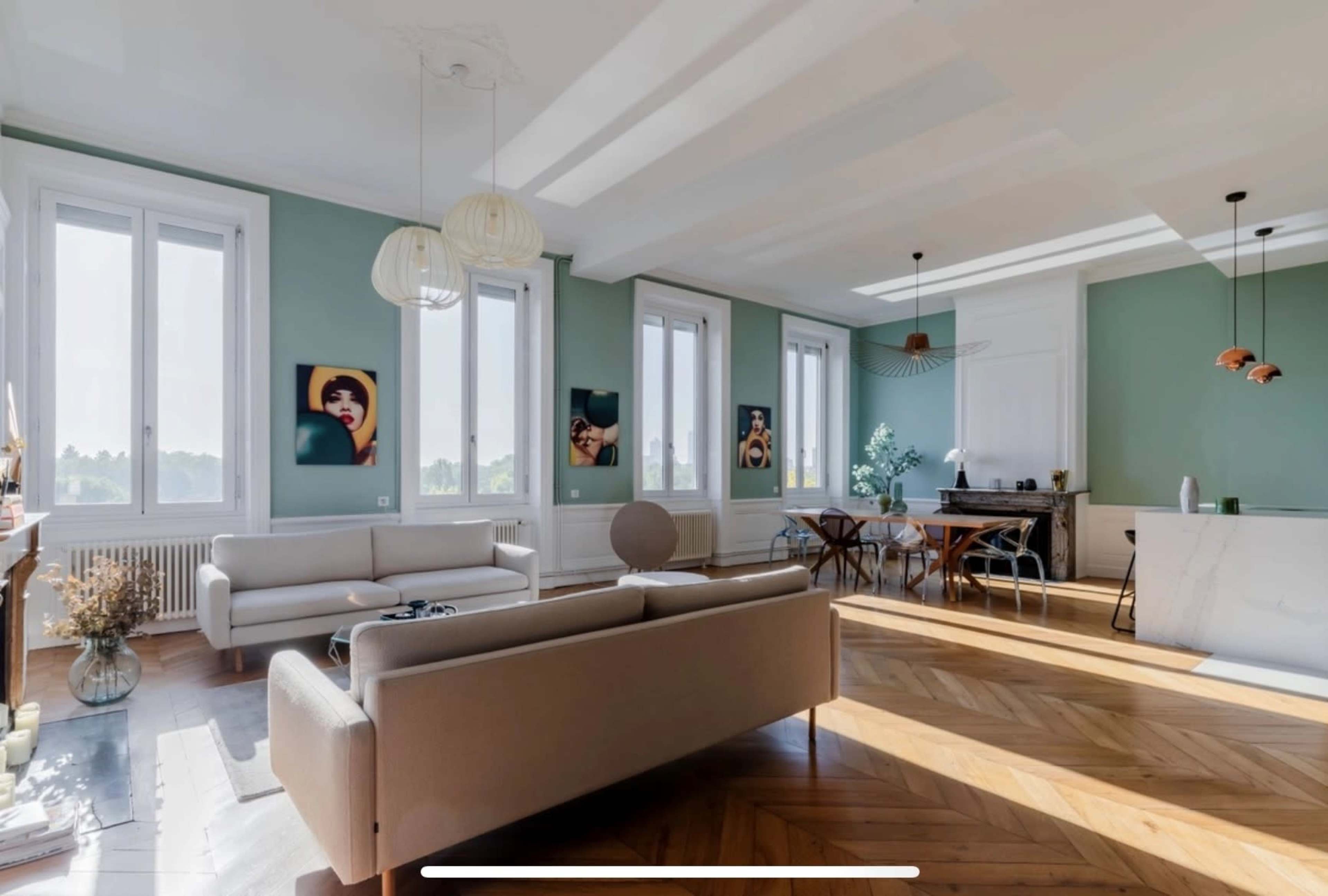 Appartement haussmannien avec vue sur le Rhône et le Parc de la Tête d'Or Image in Saint-Clair, CALUIRE-ET-CUIRE