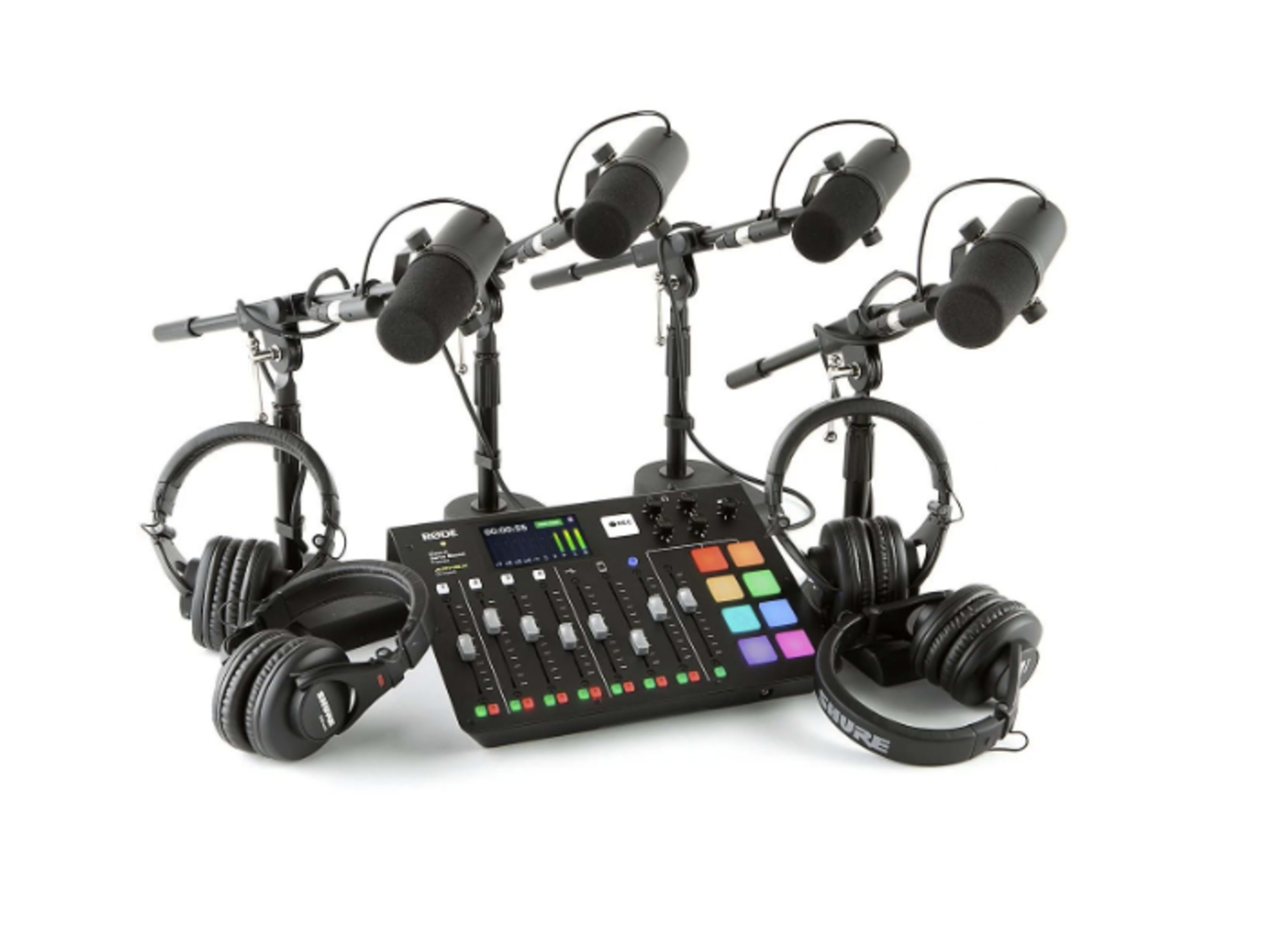 RODEcaster PRO w/4 mics