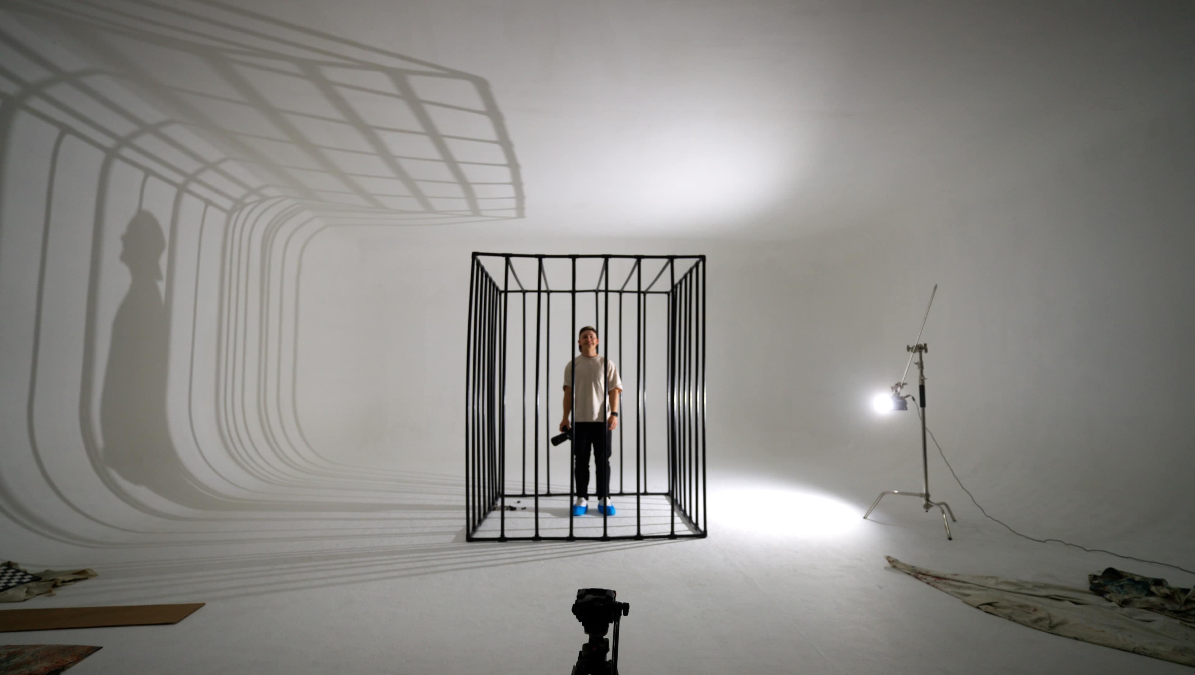 Warehouse music video shoot