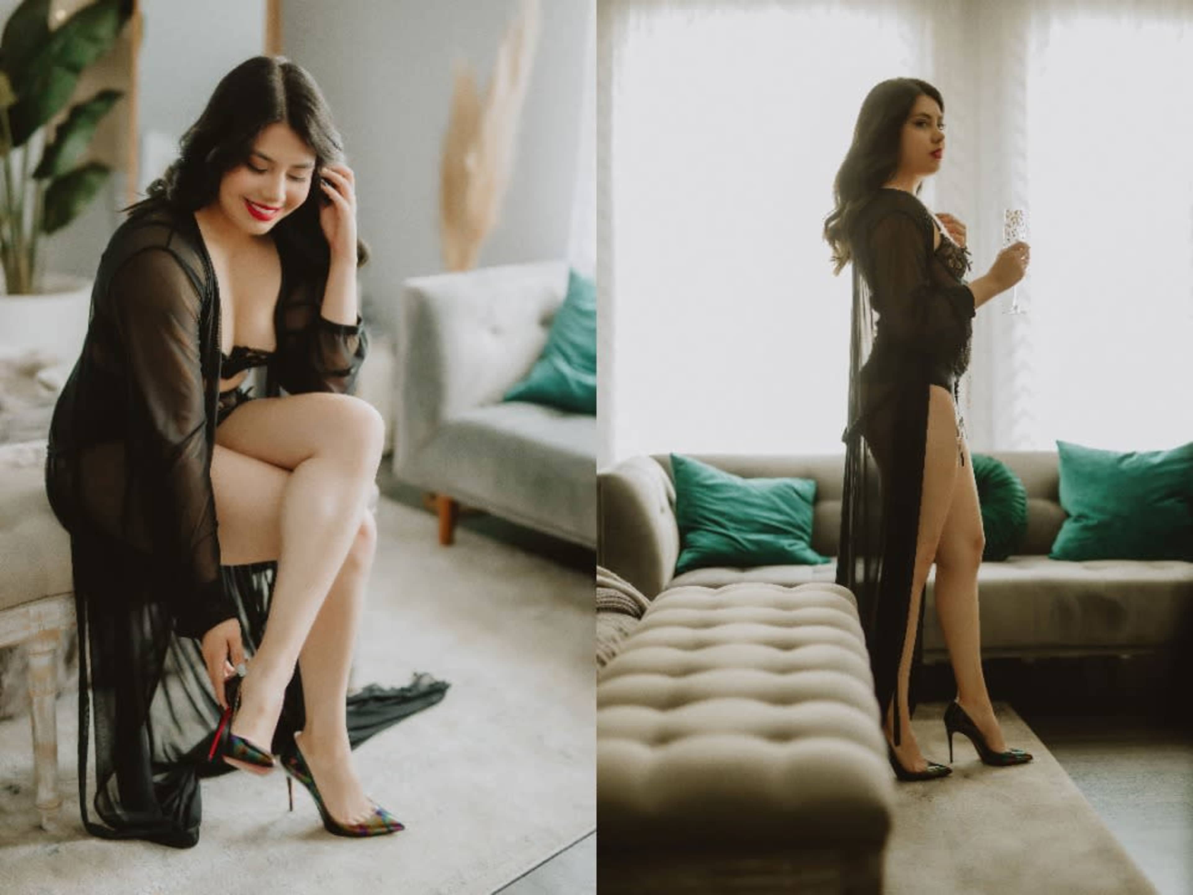Lace Robes: White (S-L) or Black (M-L)