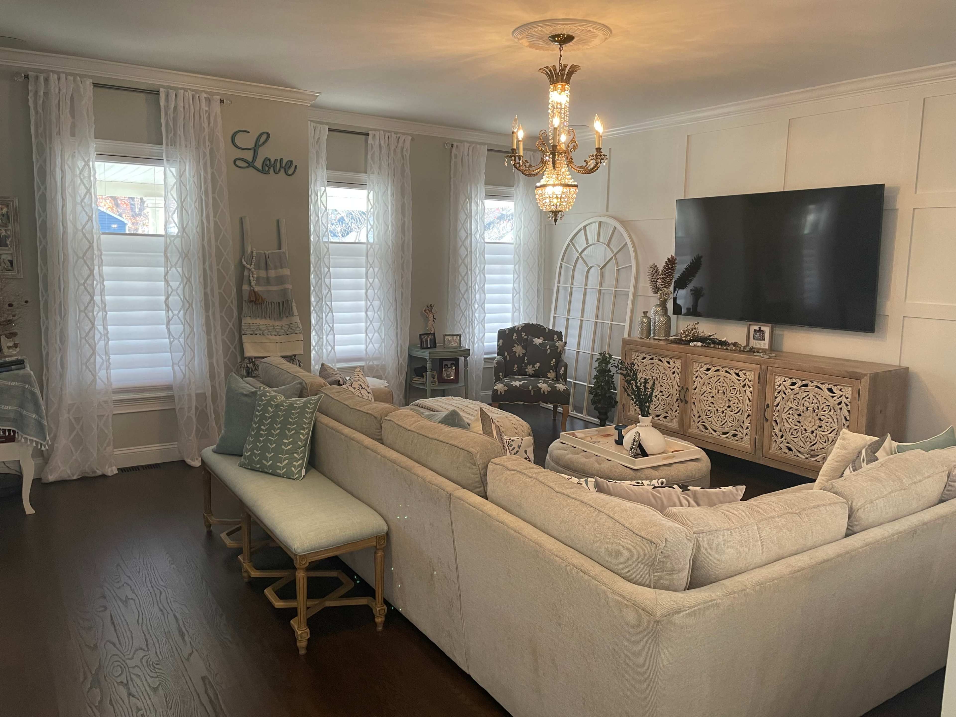 An attractive, entirely renovated 3,000 sq. ft. residential home in a quiet suburban neighborhood with a new farm house kitchen. Image in Keyport, Keyport, NJ