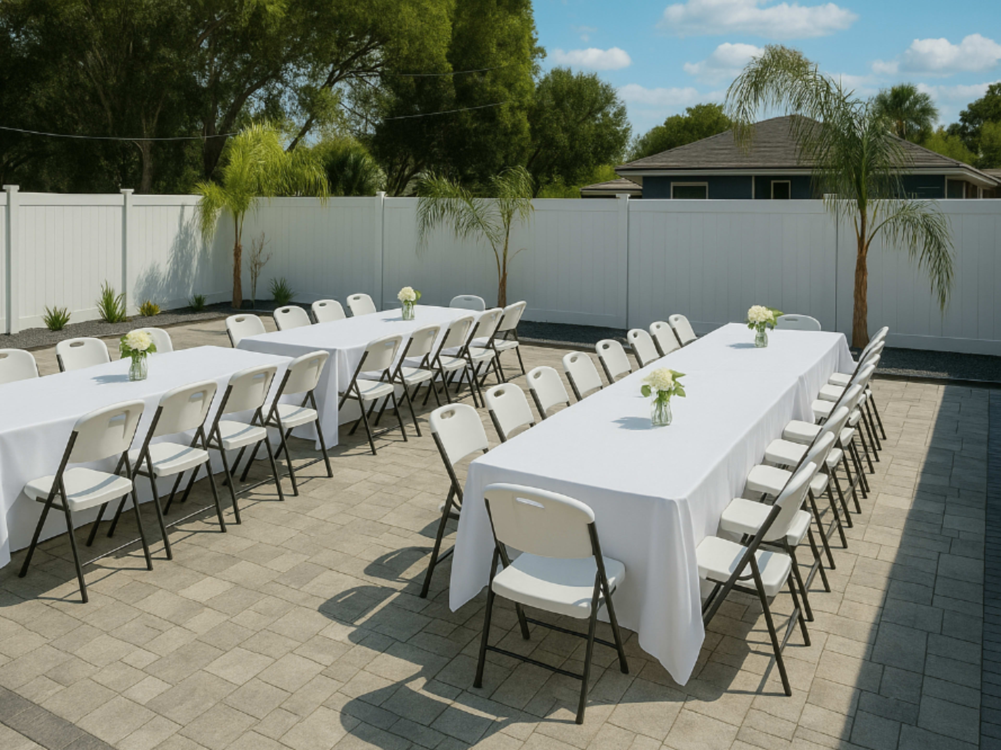 8 -Foot Rectangular Tablecloth – Full Coverage Fit