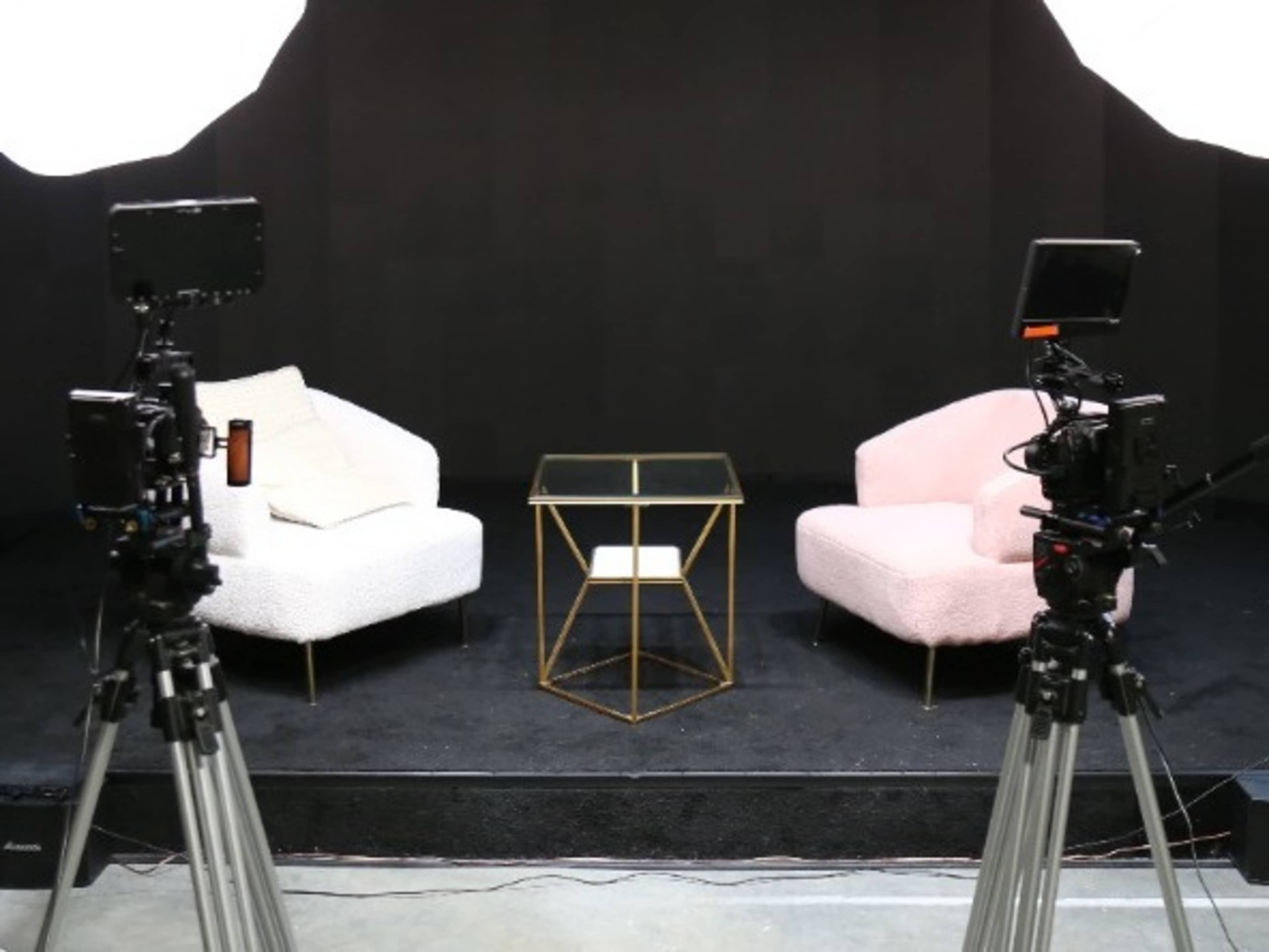 two Cine cameras with lens
