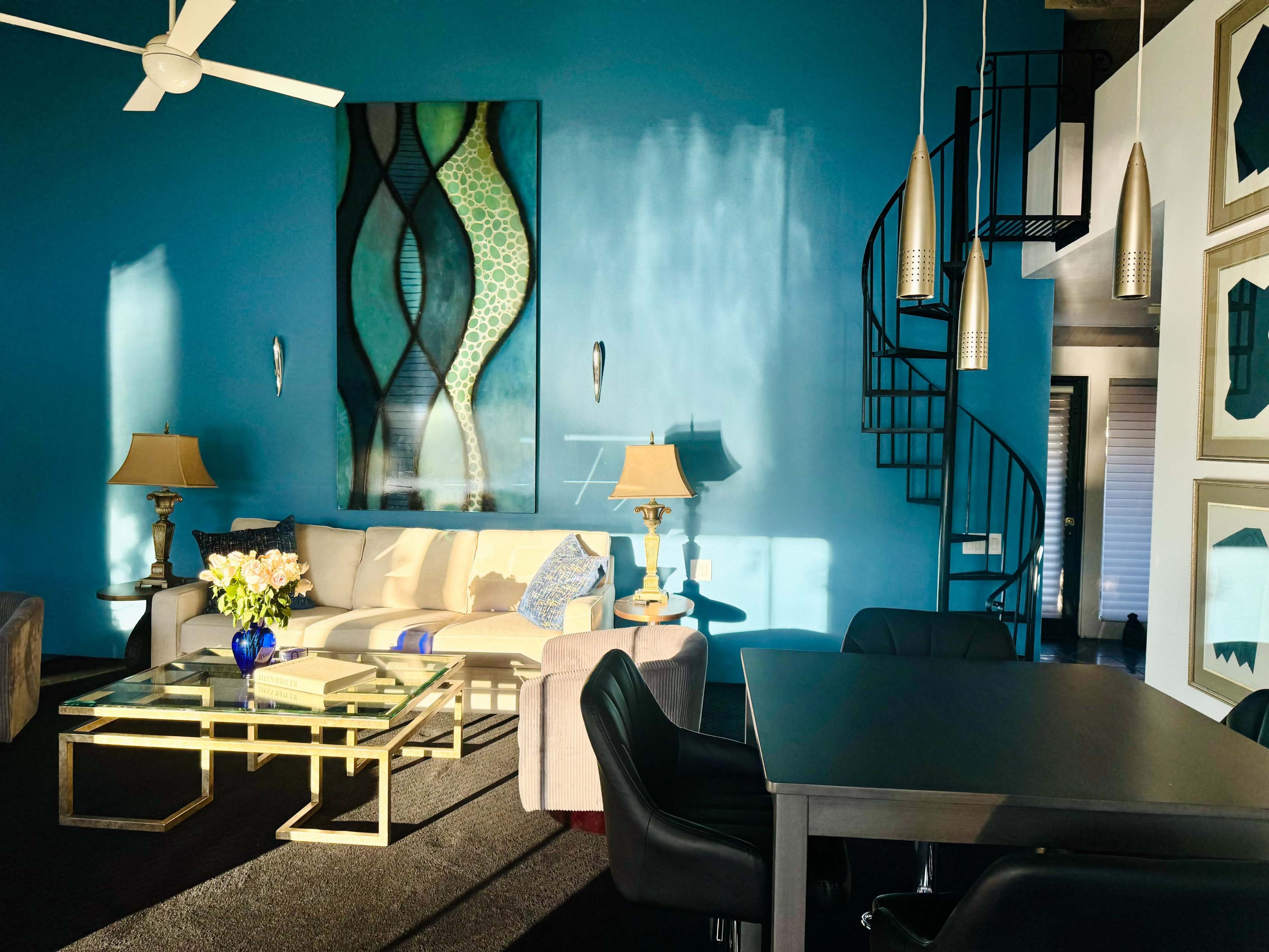 Iconic Golden Hour Glamour: Lakefront House, Mountain Views near Palm Springs Image in Rancho Mirage, Rancho Mirage, CA