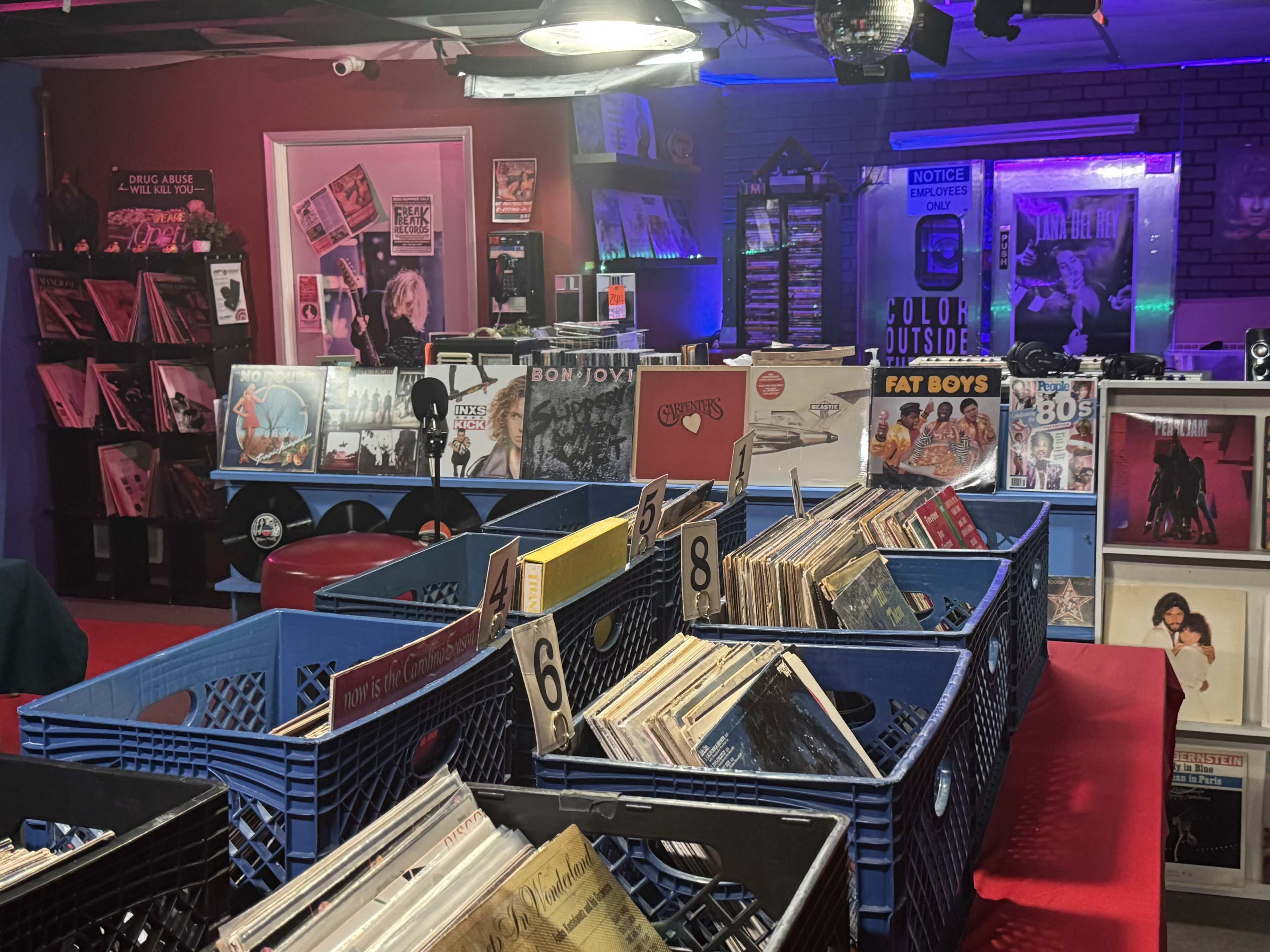Retro-cool record store set available for filming Image in North Hollywood, North Hollywood, CA