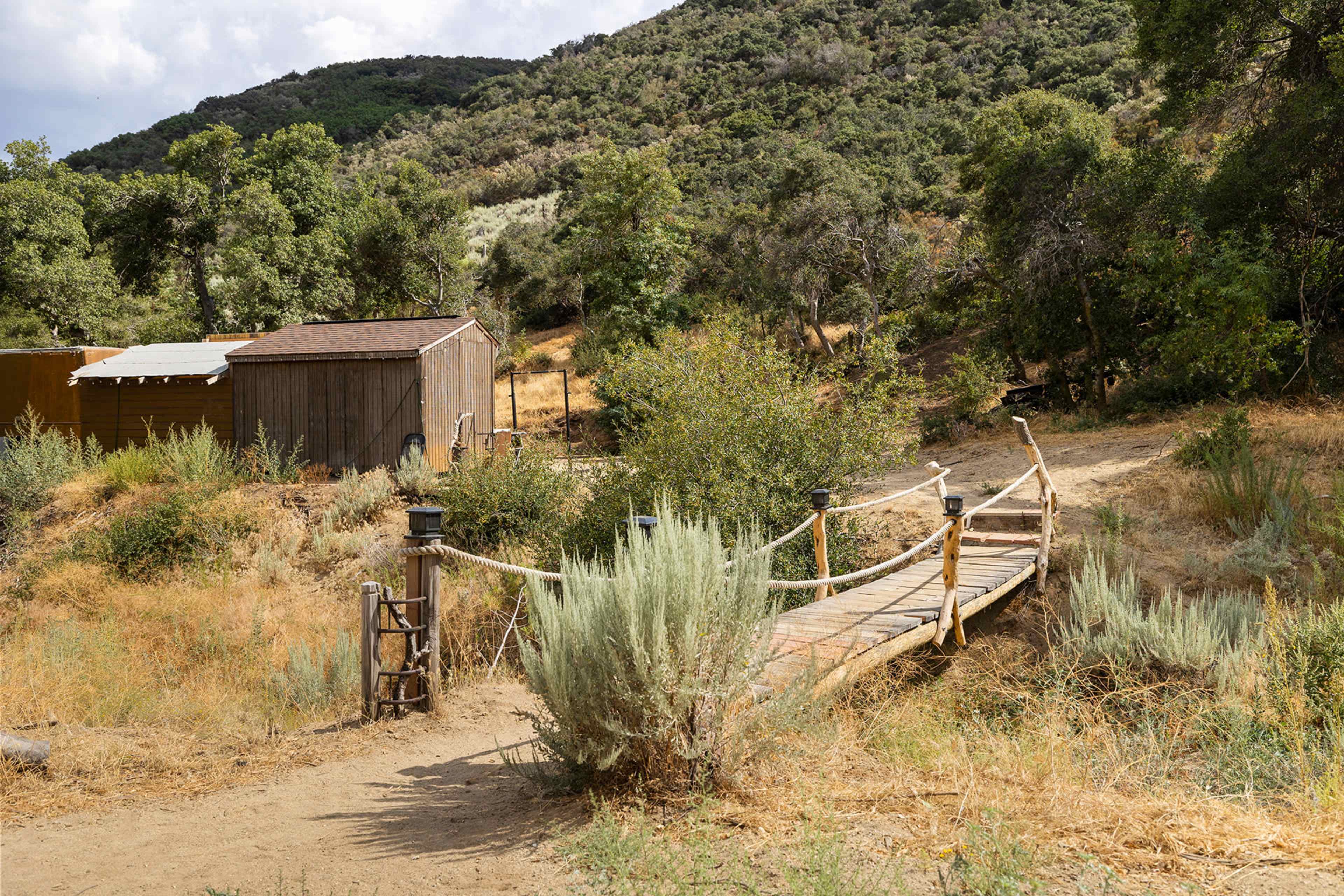 Seasonal Creekbed & Steep Riverbed Forest Wilderness Image in Leona Valley, Leona Valley, CA