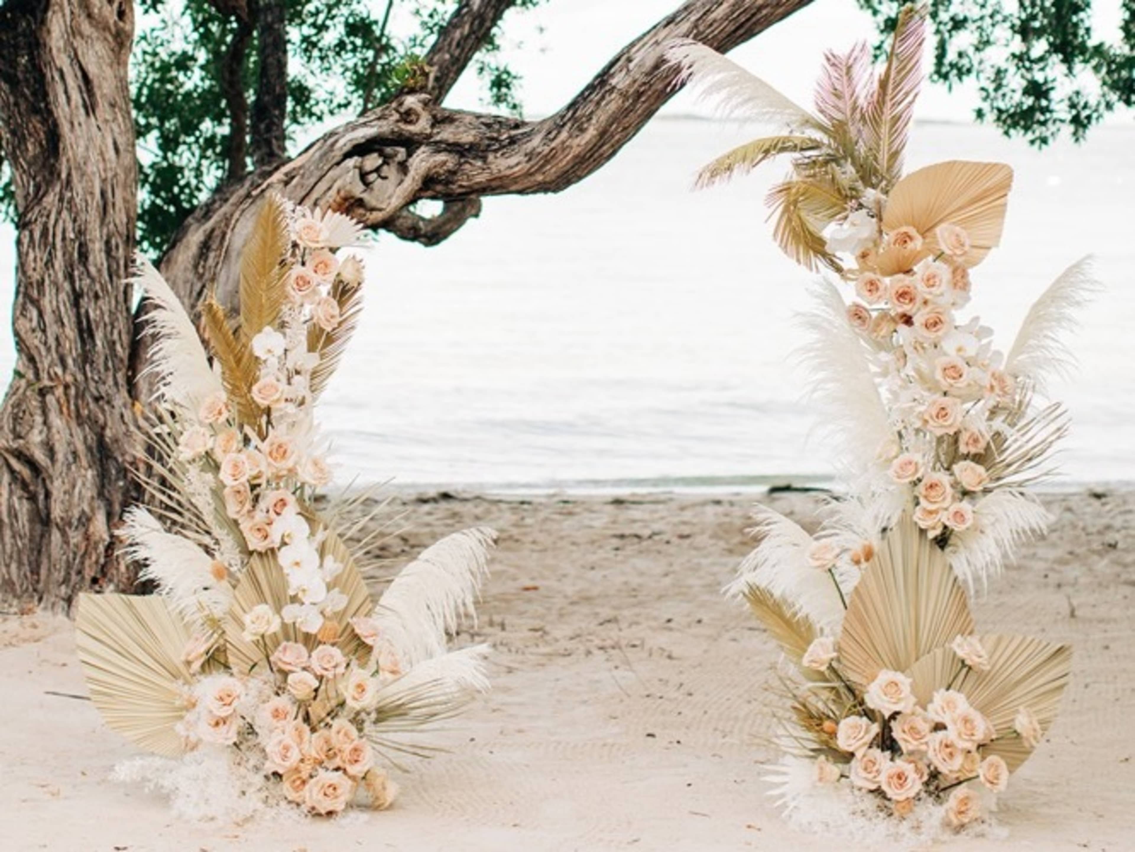 Double Crescent Floral Arch's - 15% off w booking 