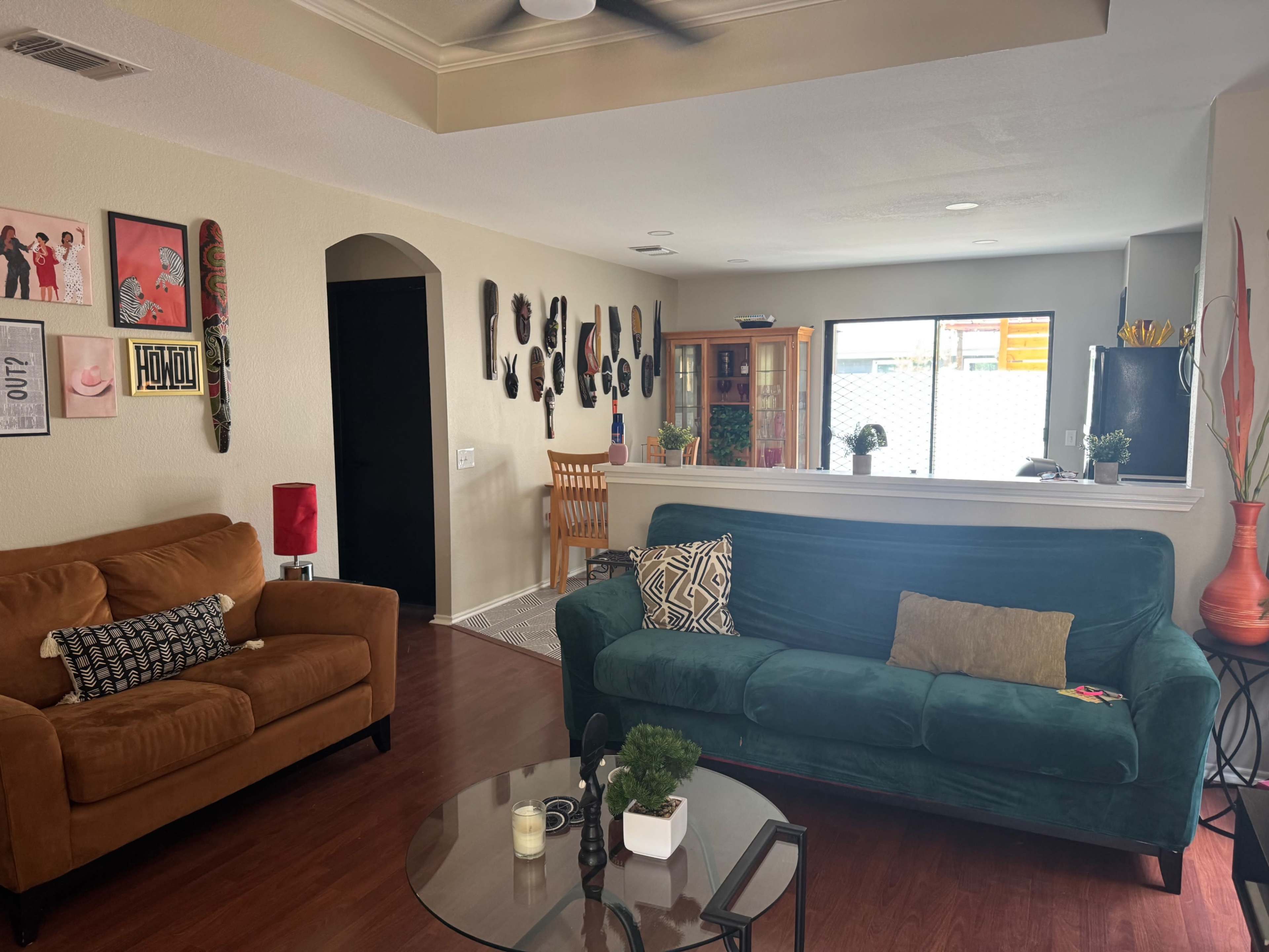 Afro Chic Bungalow near Airport and Downtown Image in Montopolis, Austin, TX