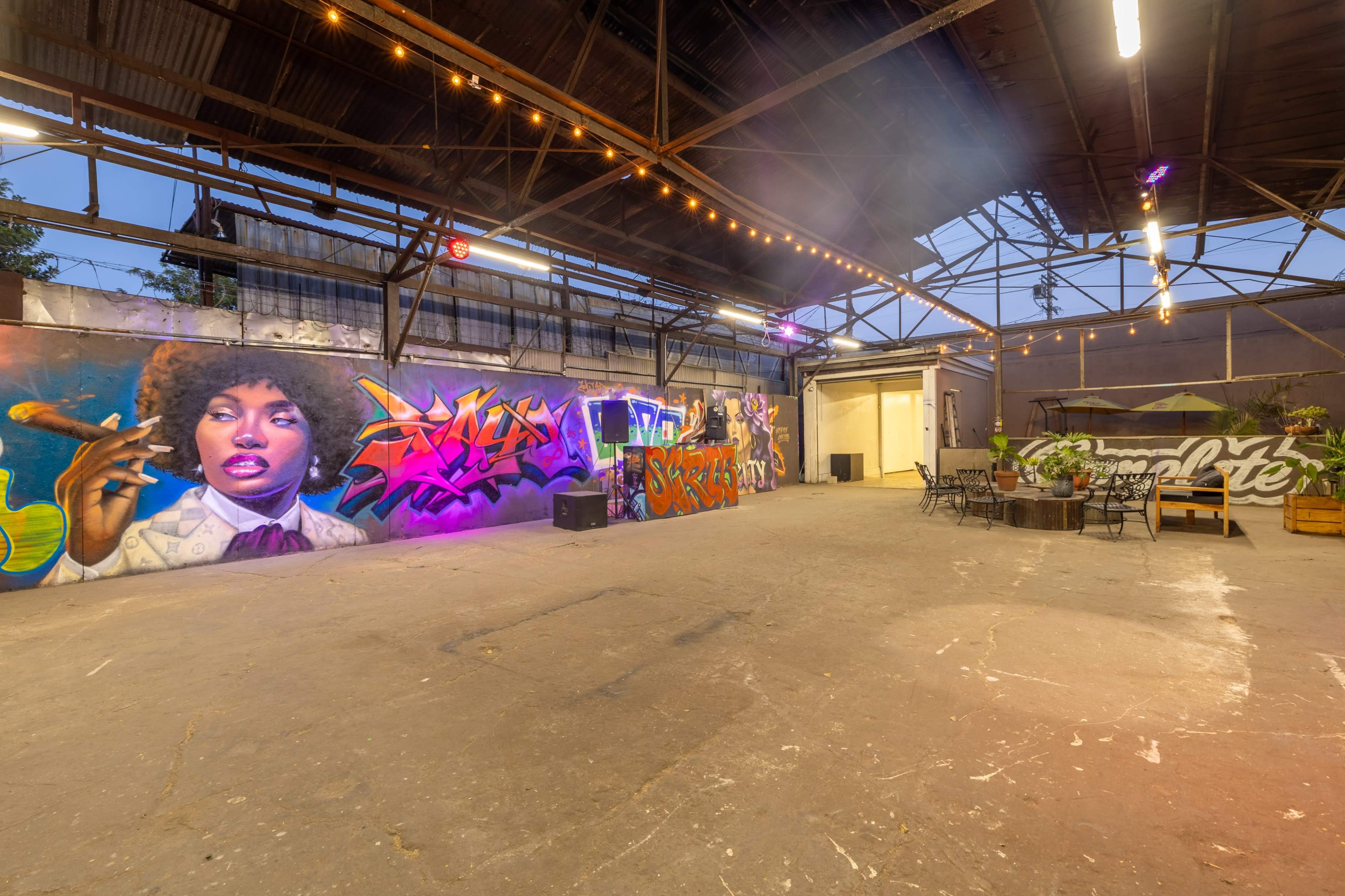 Industrial Arts Warehouse w/ Street Art Walls & Open Floor Plan Image in Downtown Los Angeles, Los Angeles, CA