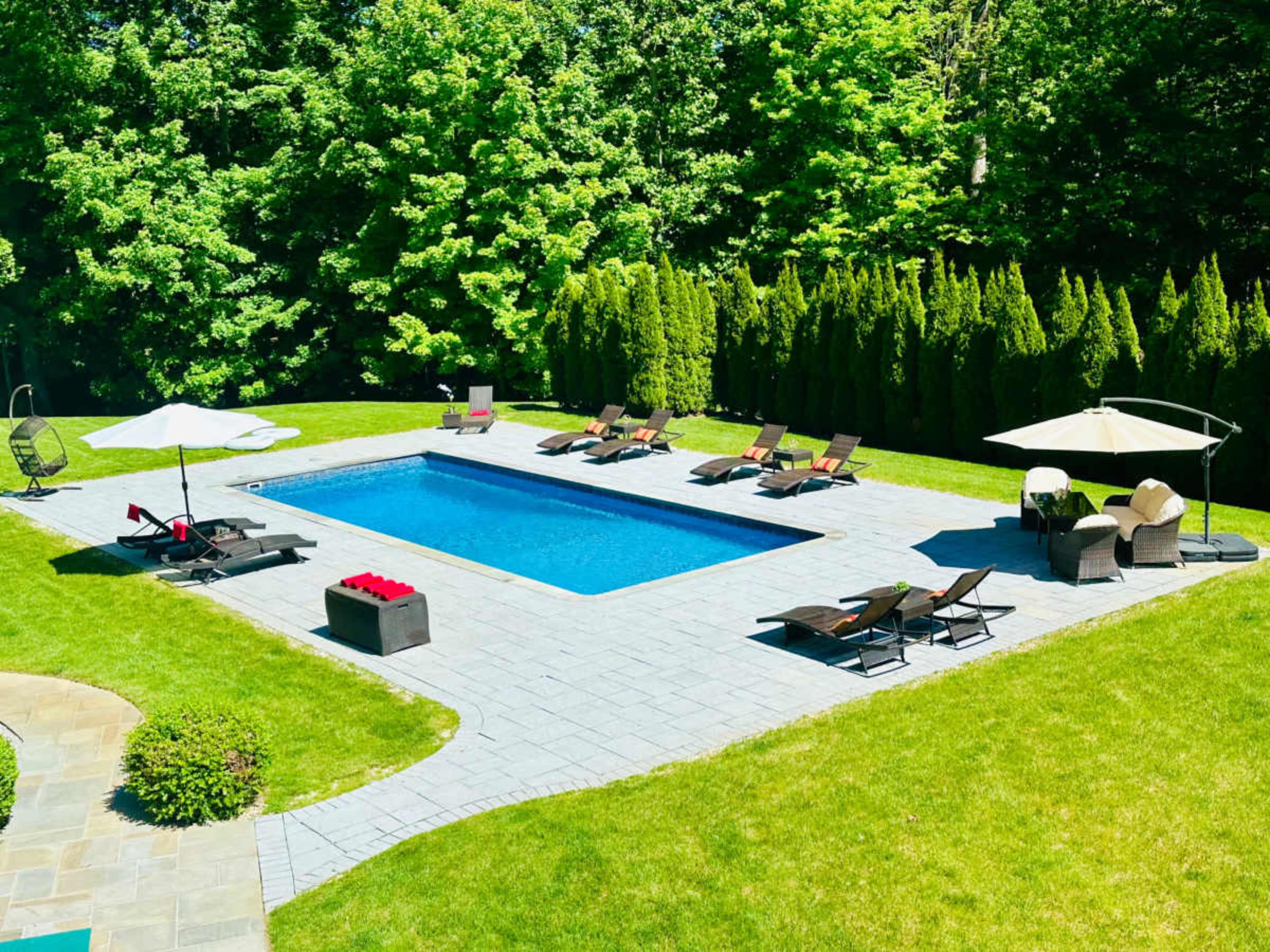 Refined Outdoor Space with Pool for Celebrations Image in Somers, Katonah, NY