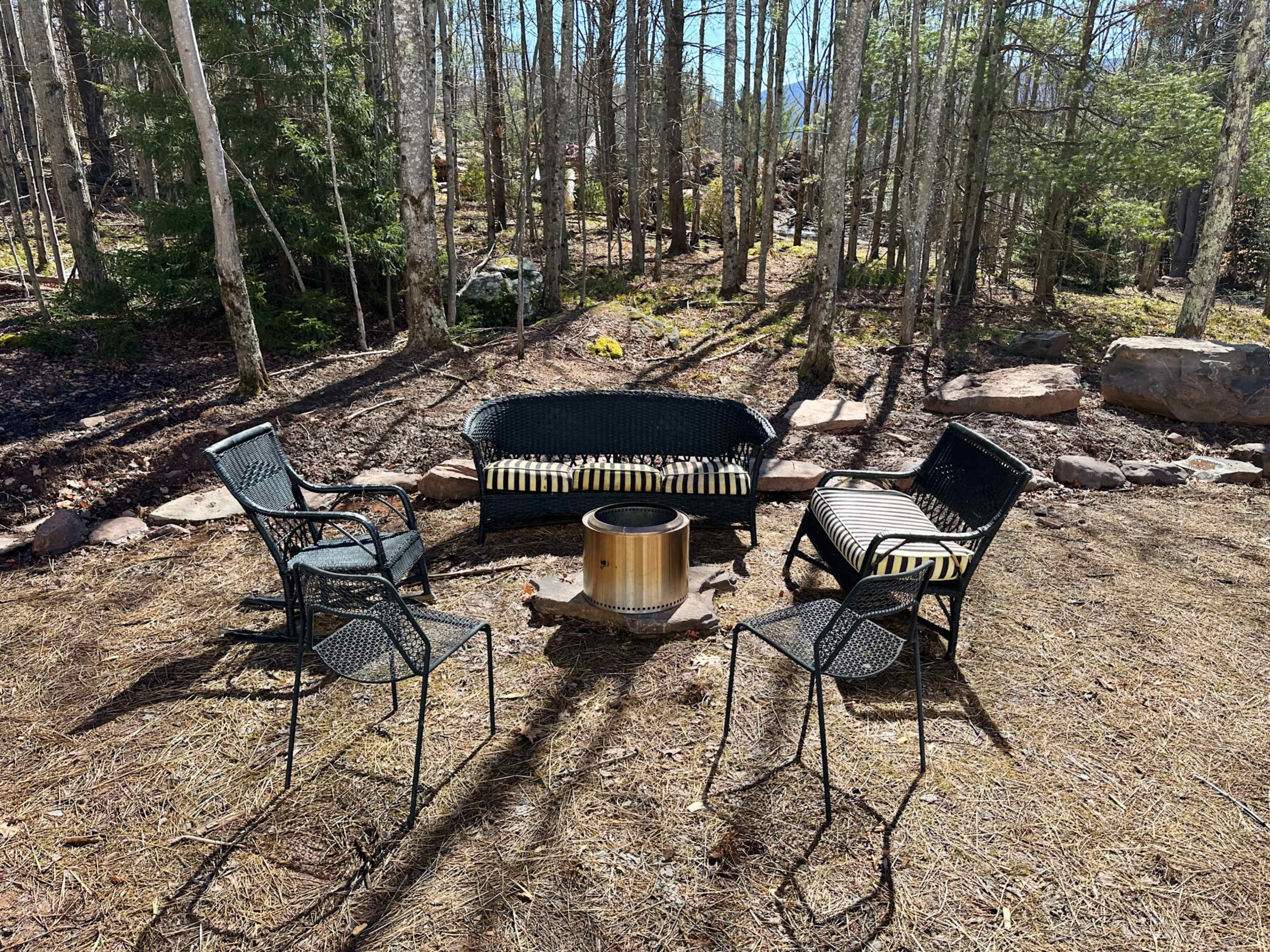 Modern, Bright Cabin with Tons of Windows, Fireplace Image in Jewett, Hunter, NY