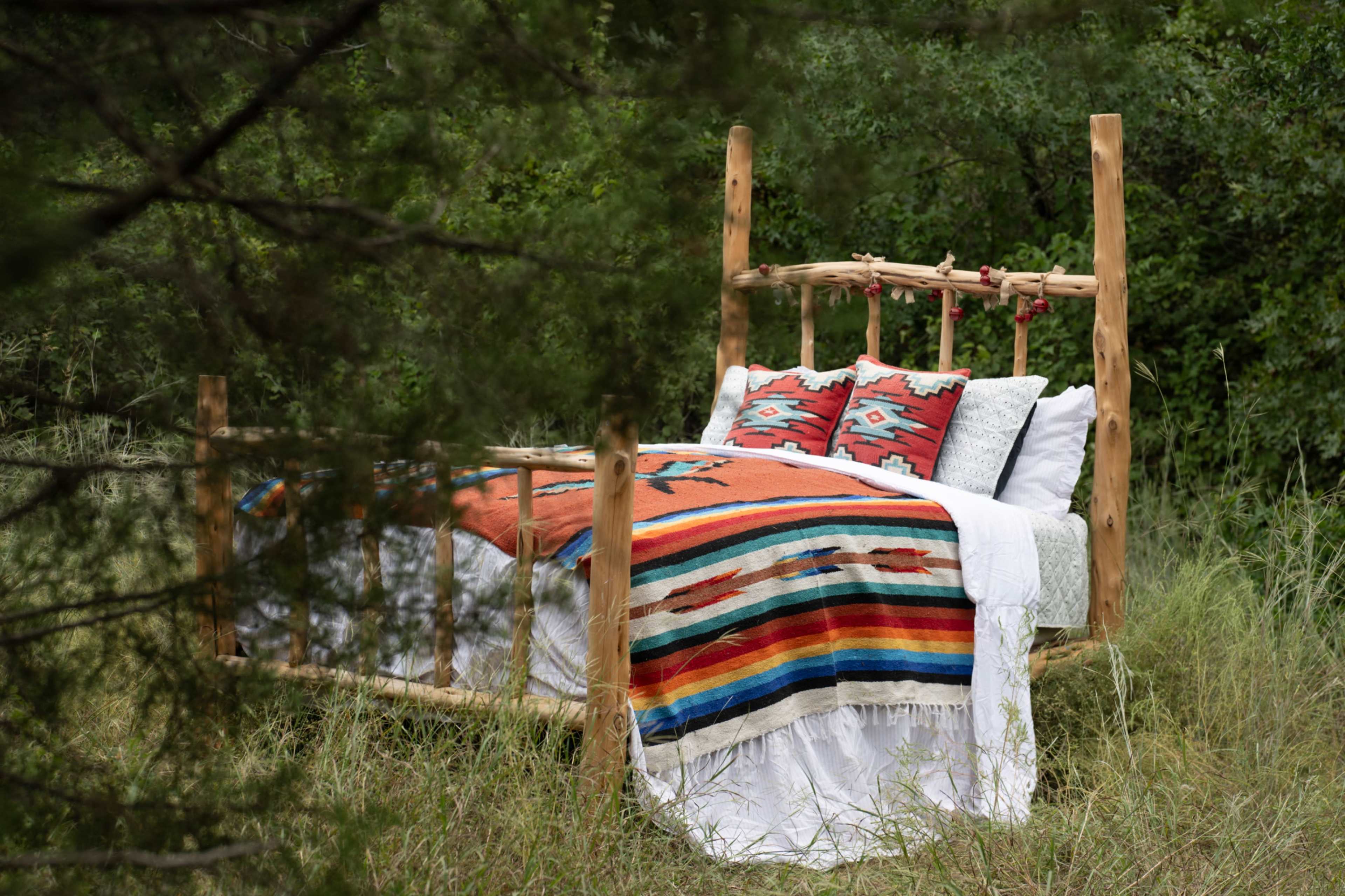 Rustic Bed in the Woods Image in , Fort Worth, TX