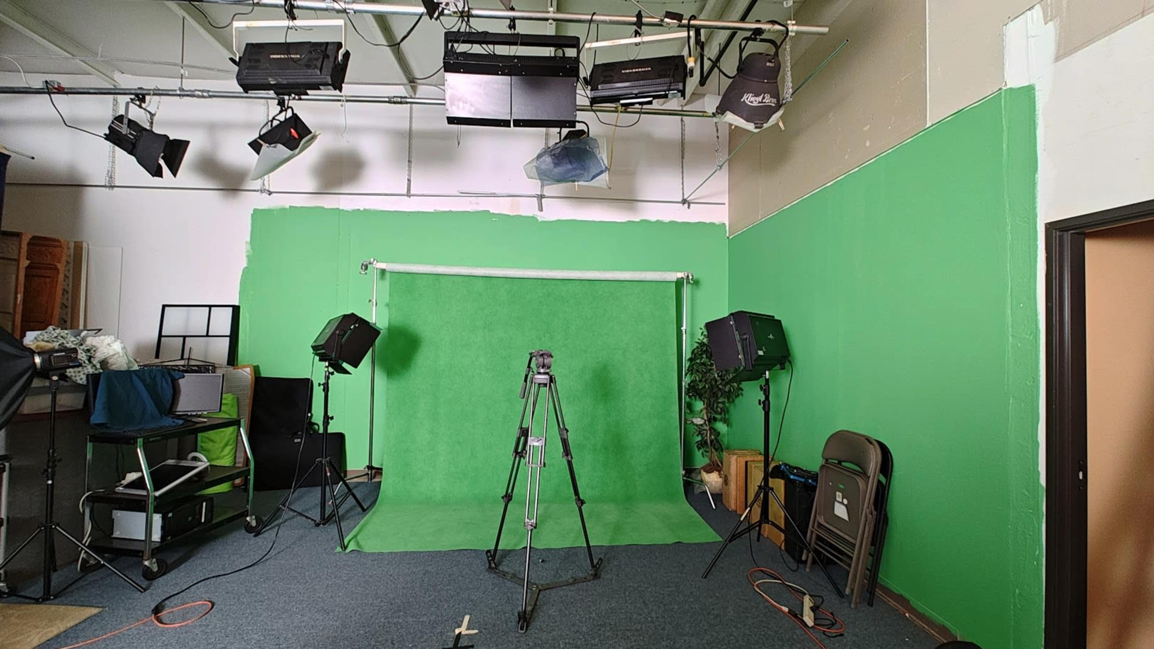 Video and Studio with green wall and podcast area Image in Orange Township, Lewis Center, OH