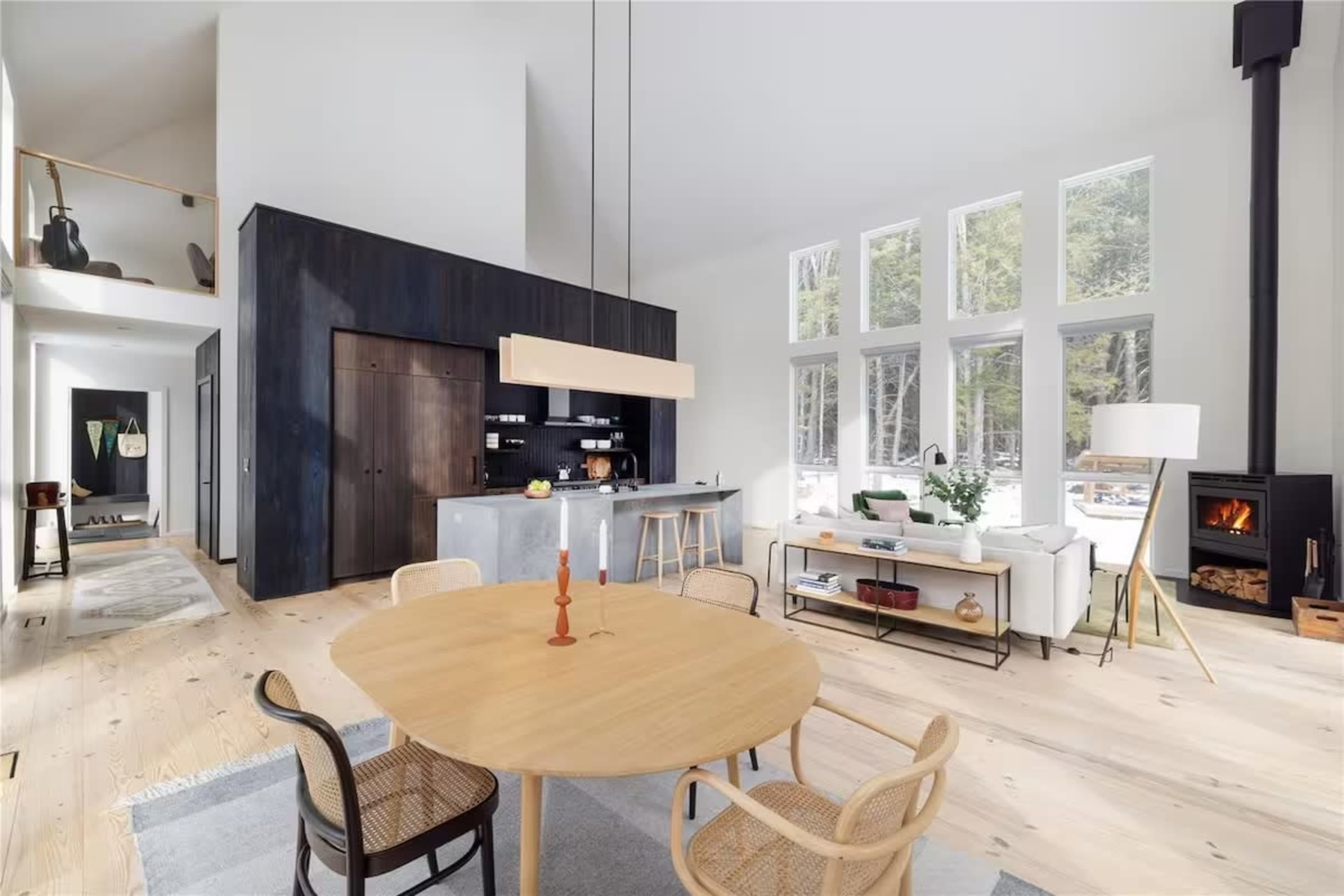 Modern Architectural Black Barn Retreat on 10 Acres of Forested Land Image in Bethel, Jeffersonville, NY