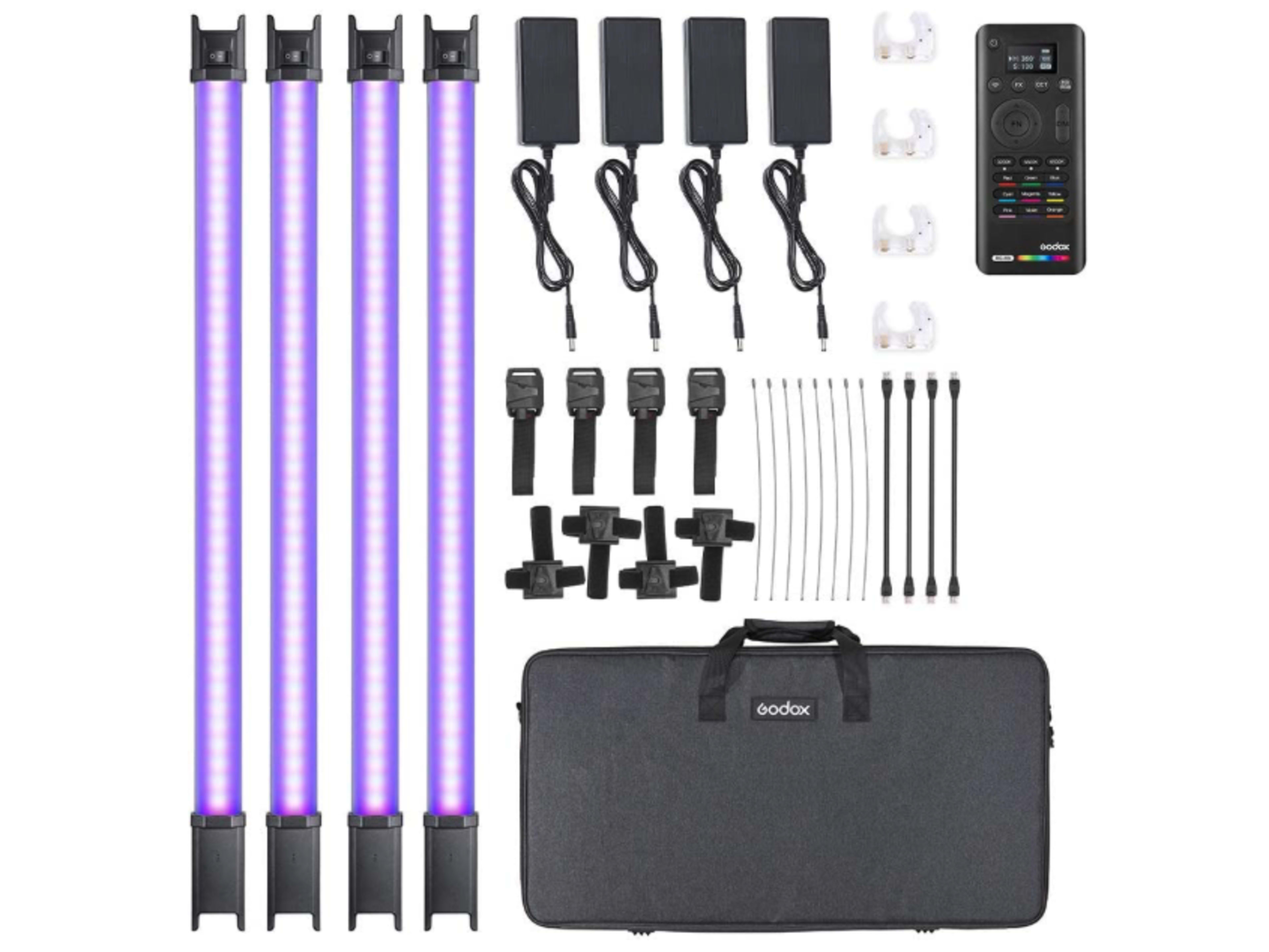 **Godox TL60 4-Light Kit RGB Tube Light