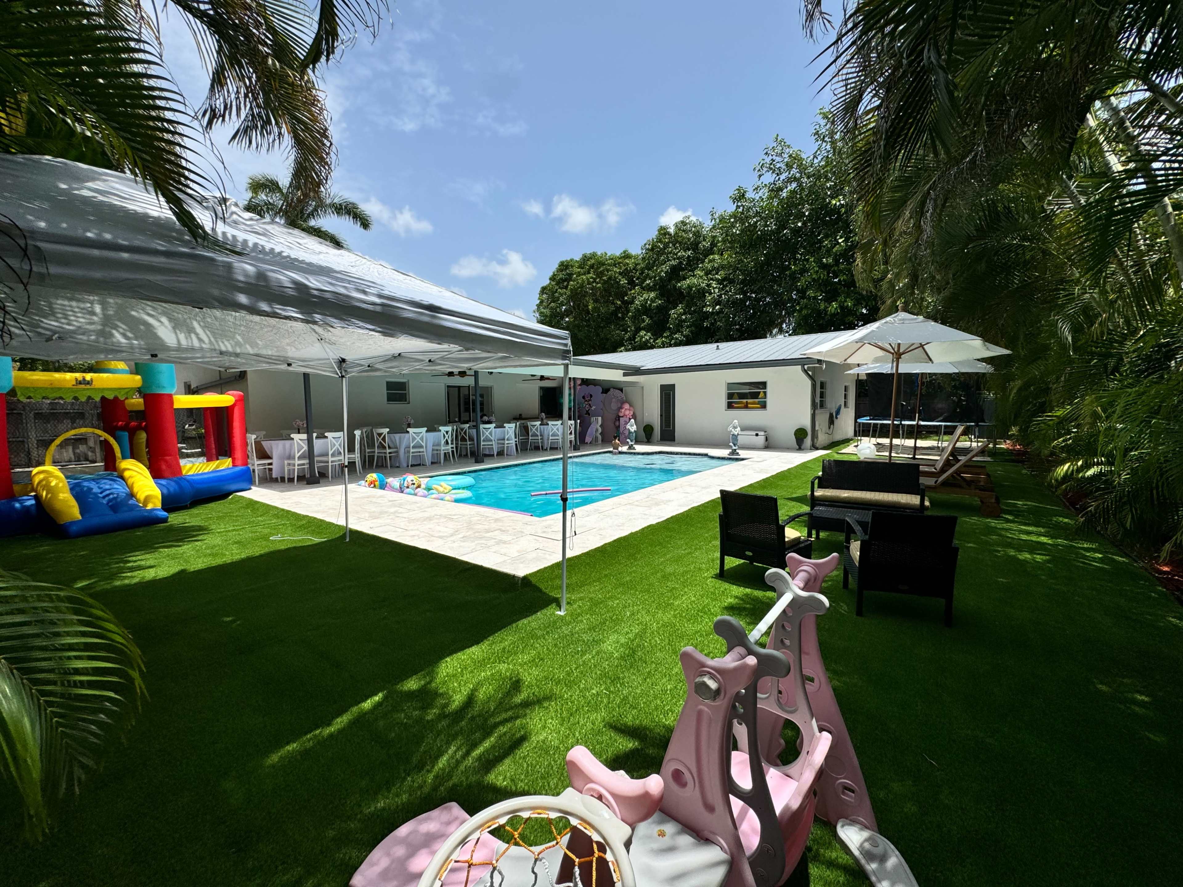 Backyard with pool Image in Plantation, Plantation, FL