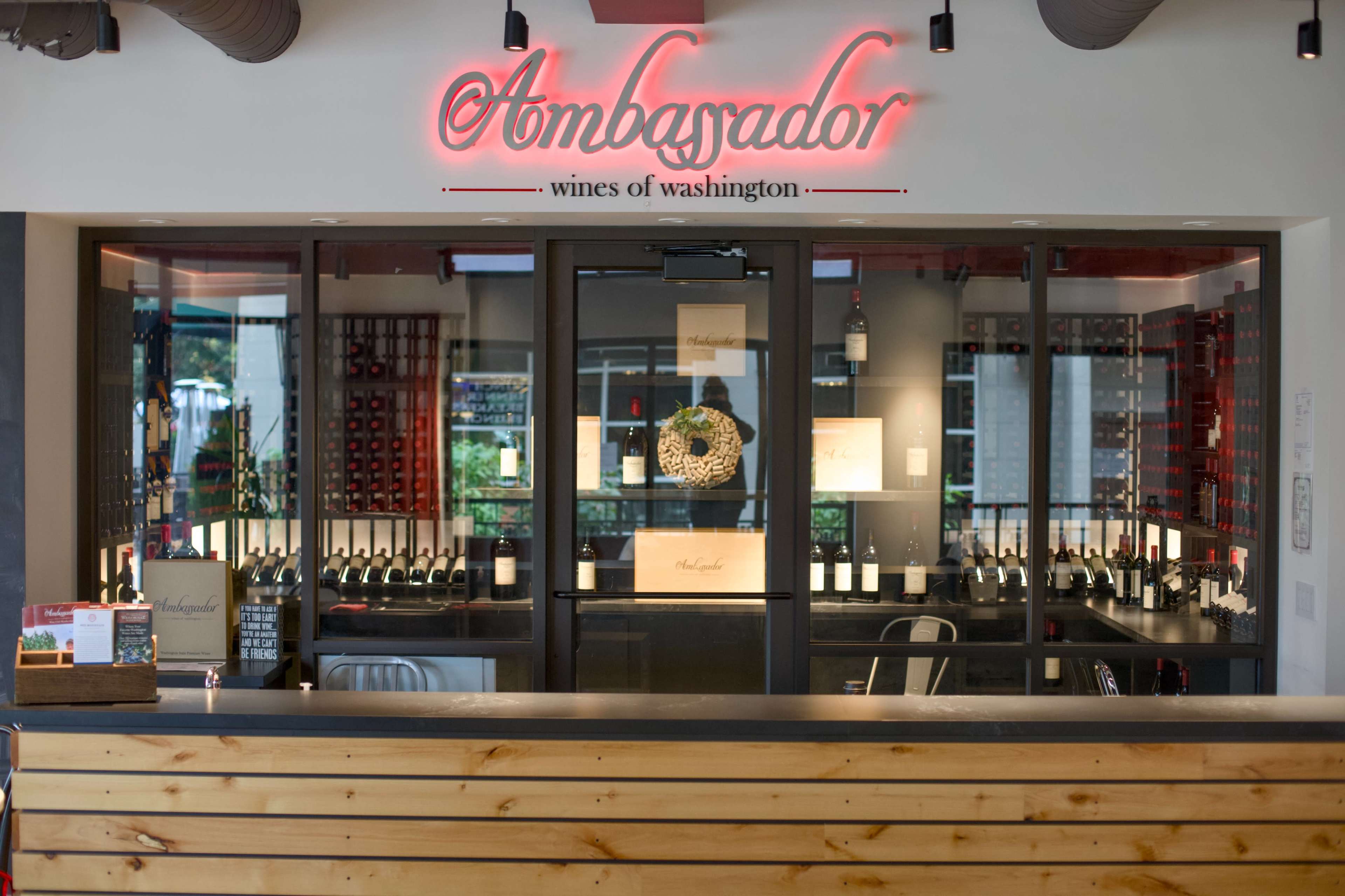 Modern Tasting Room in Woodin Creek Image in Town Center, Woodinville, WA