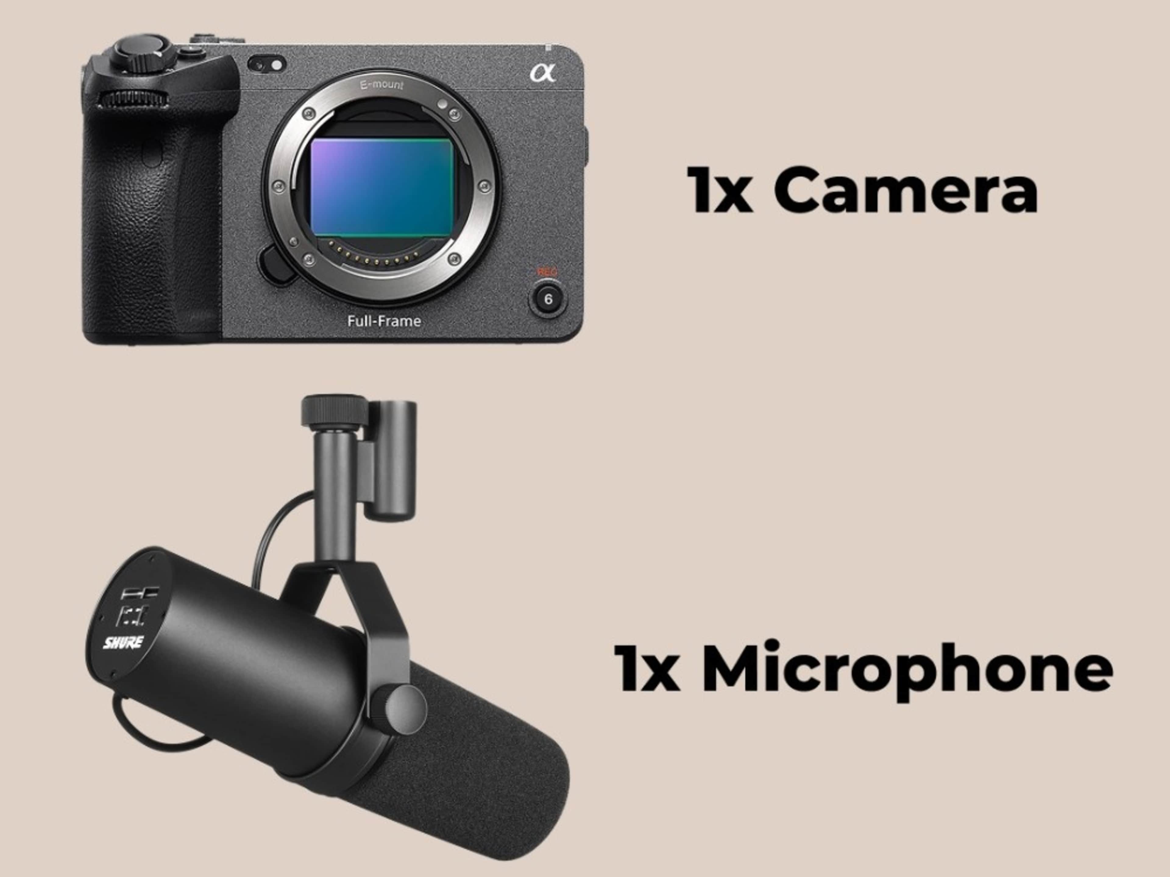 1x Camera + 1x Microphone