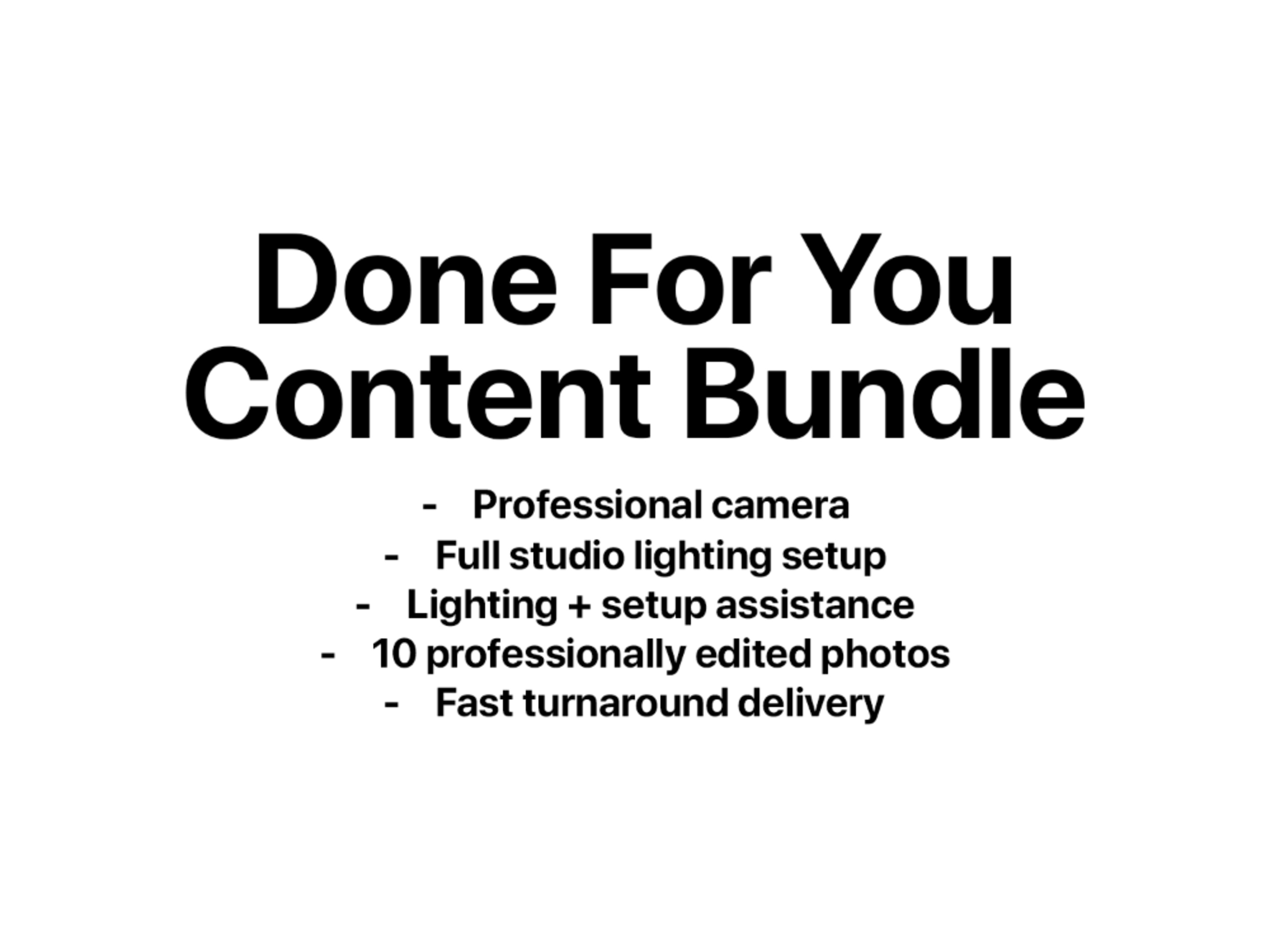 Done For You Content Bundle