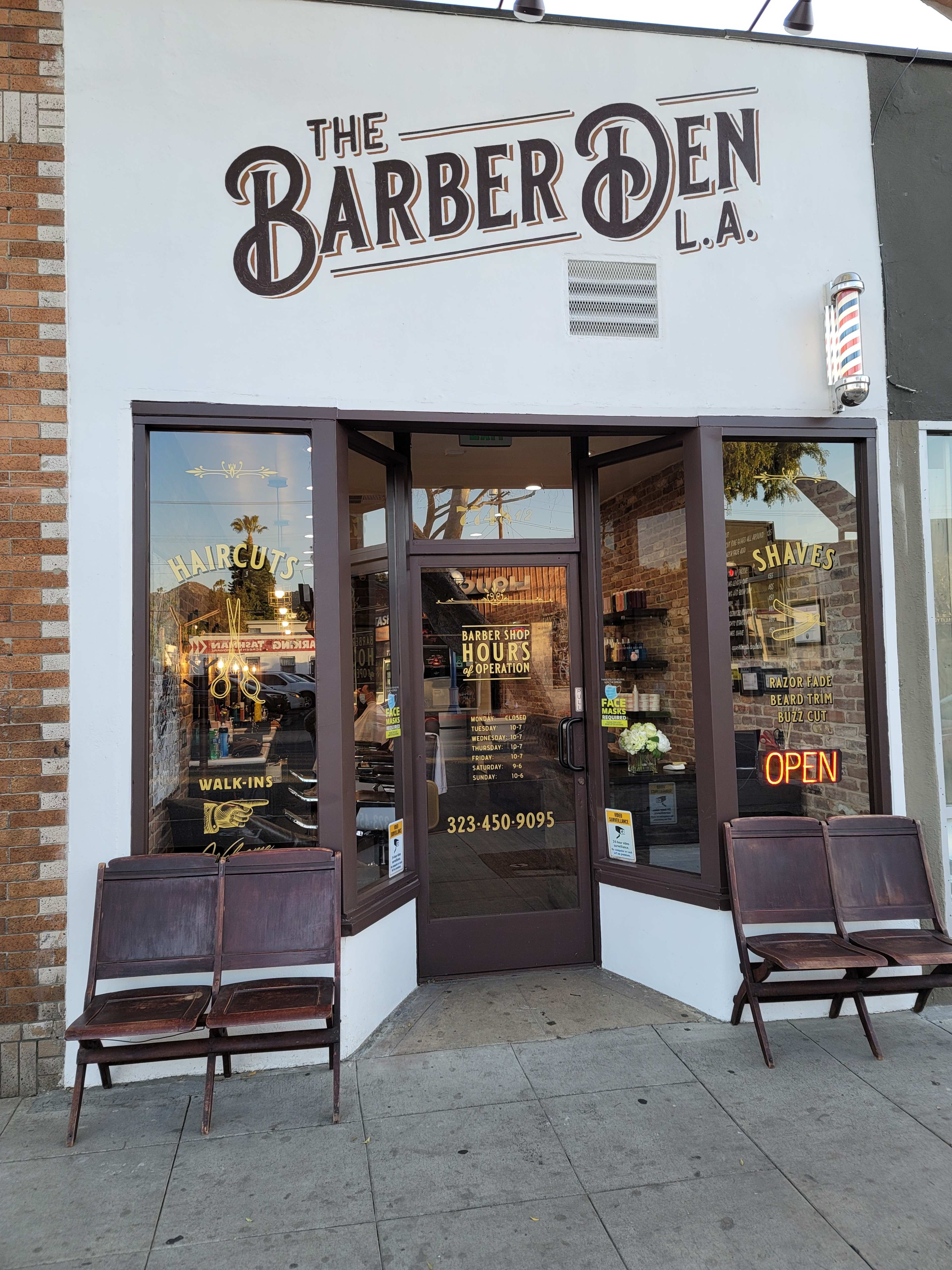 High-End Barbershop for Rent for Filming Image in Central LA, West Hollywood, CA