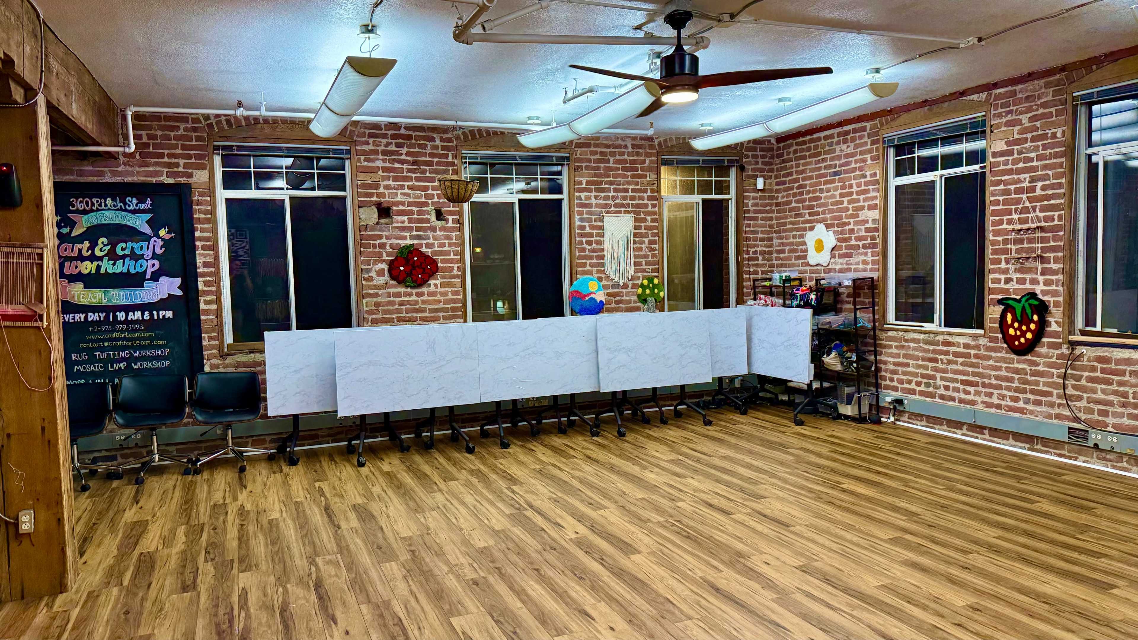 Cozy Creative Event Studio with Mosaic Lamp Ambience in Downtown San Francisco Image in China Basin, San Francisco, CA