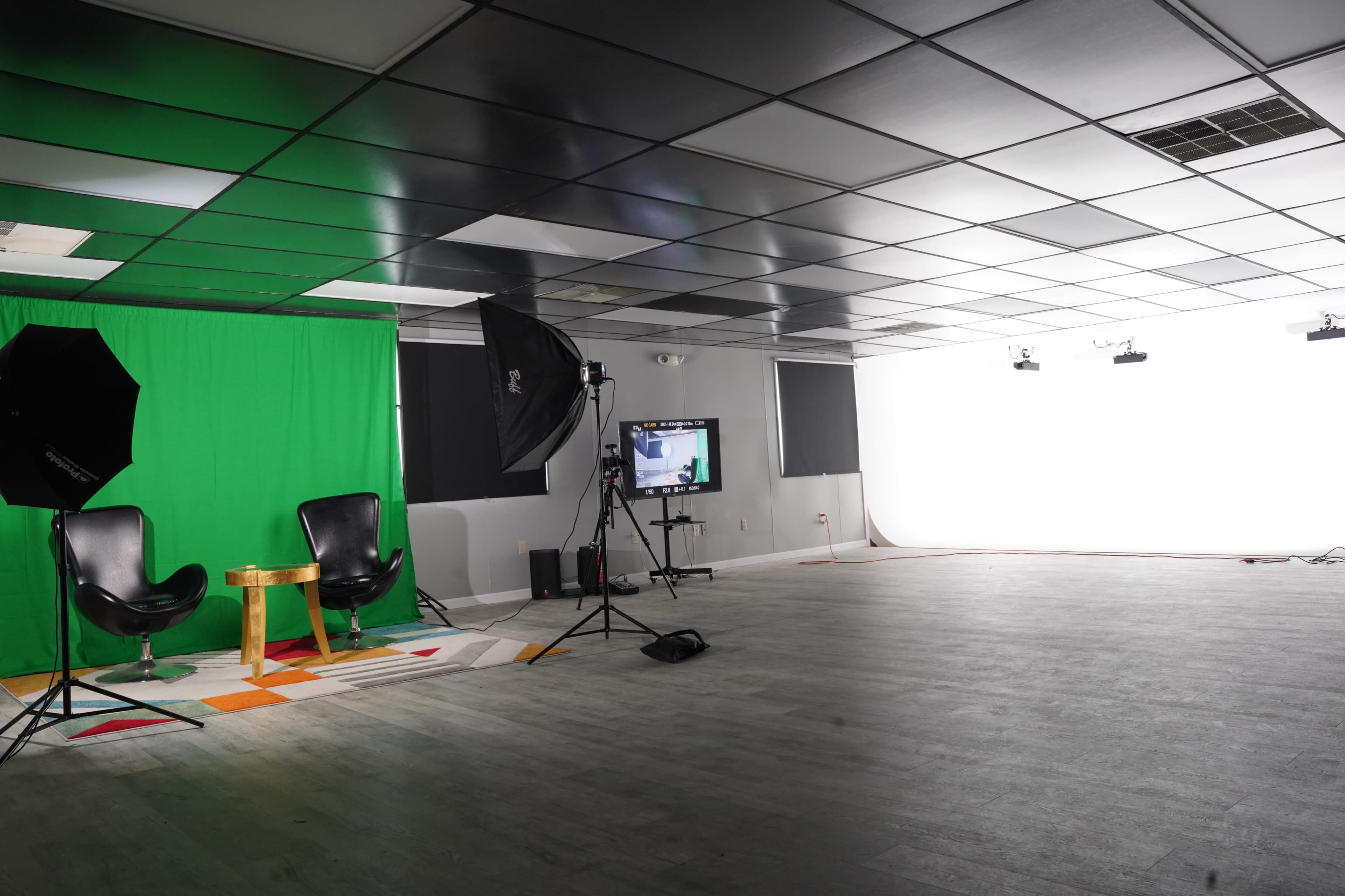 Modern Studio with Natural Light and Cyclorama Image in Progress, Harrisburg, PA