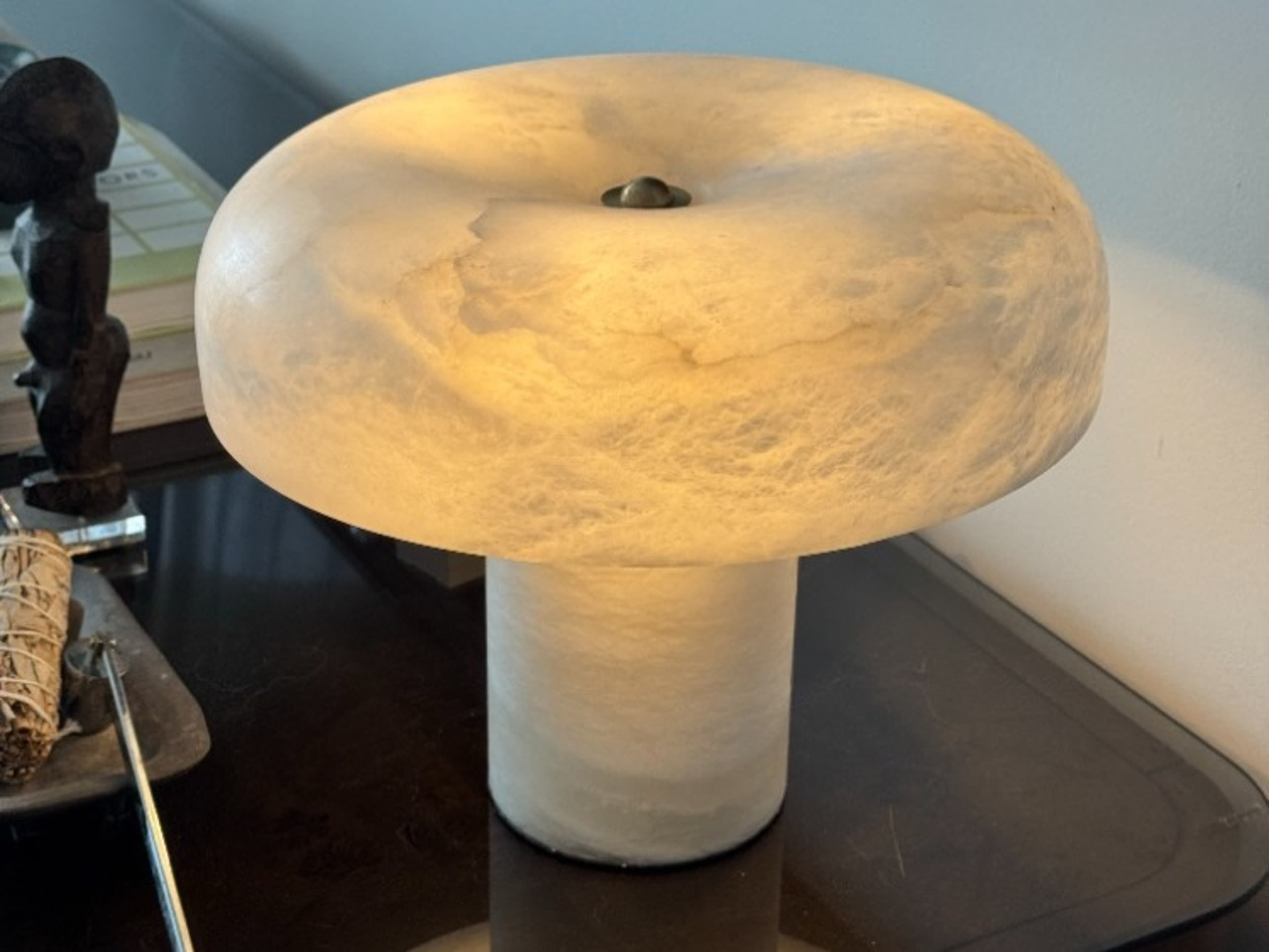 Mushroom Alabaster Table Lamp