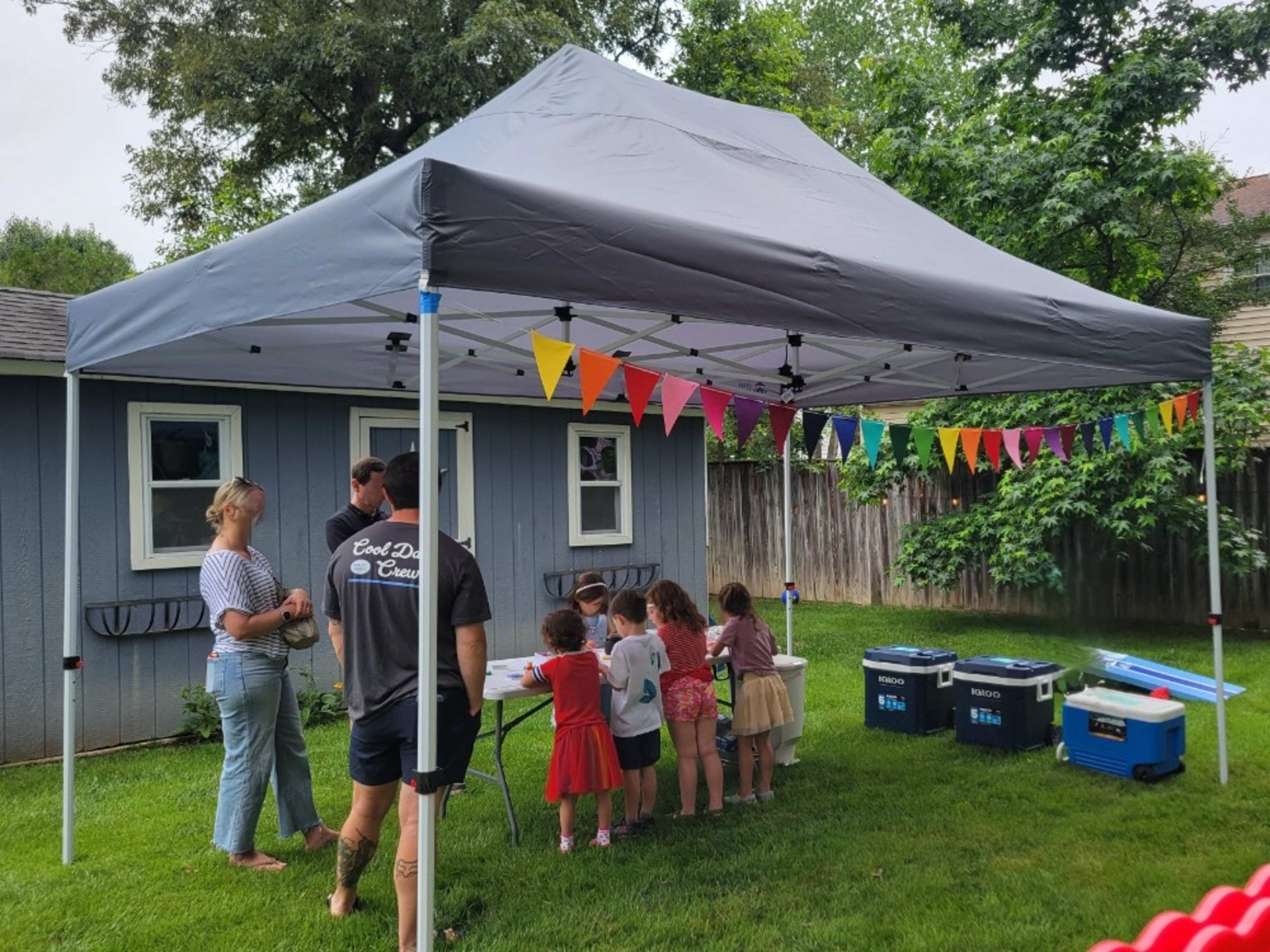 10' x 15' tent, with or without side walls