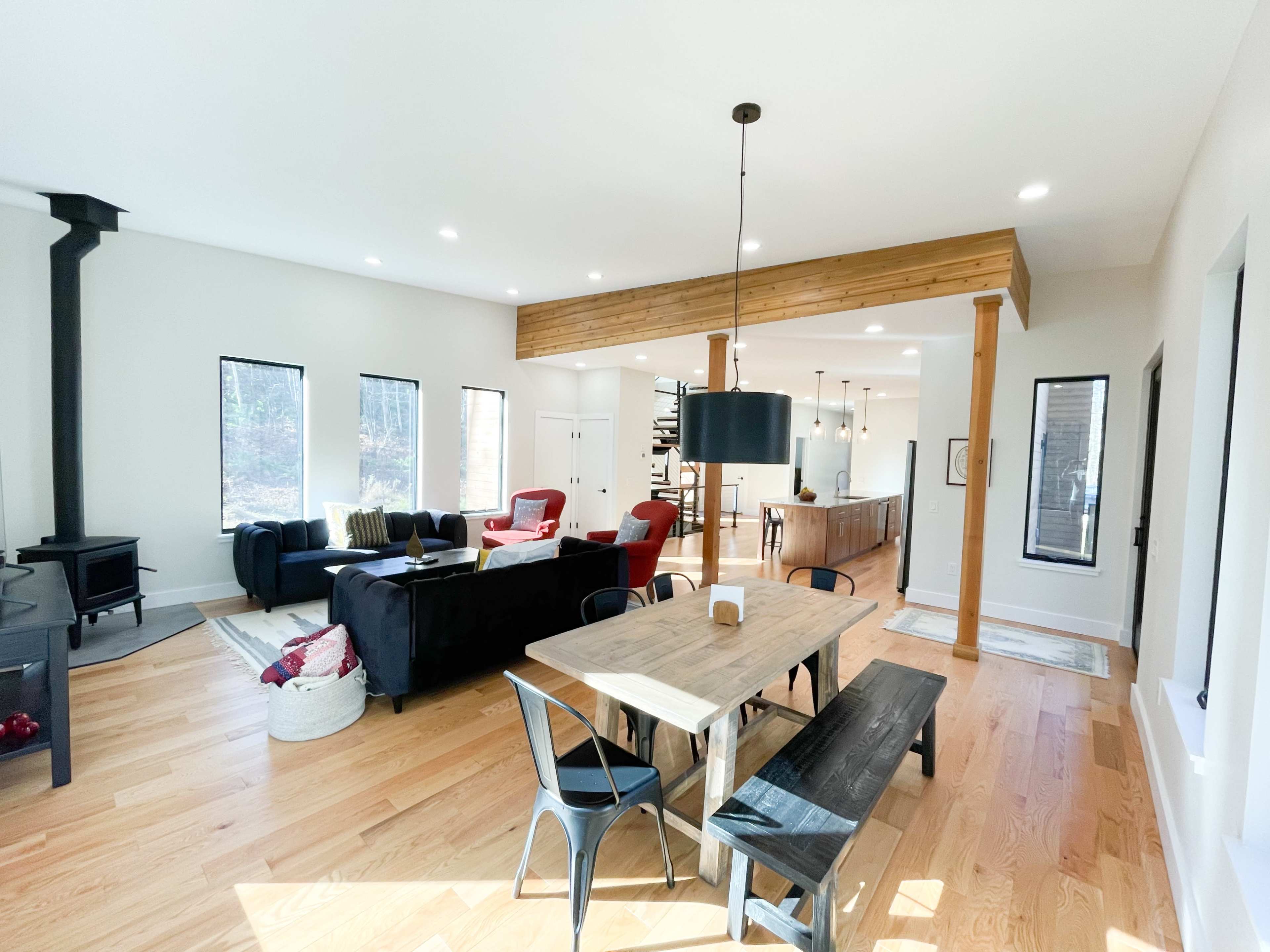 Luxury Modern Home with Forest Views Image in Plymouth, Plymouth, VT